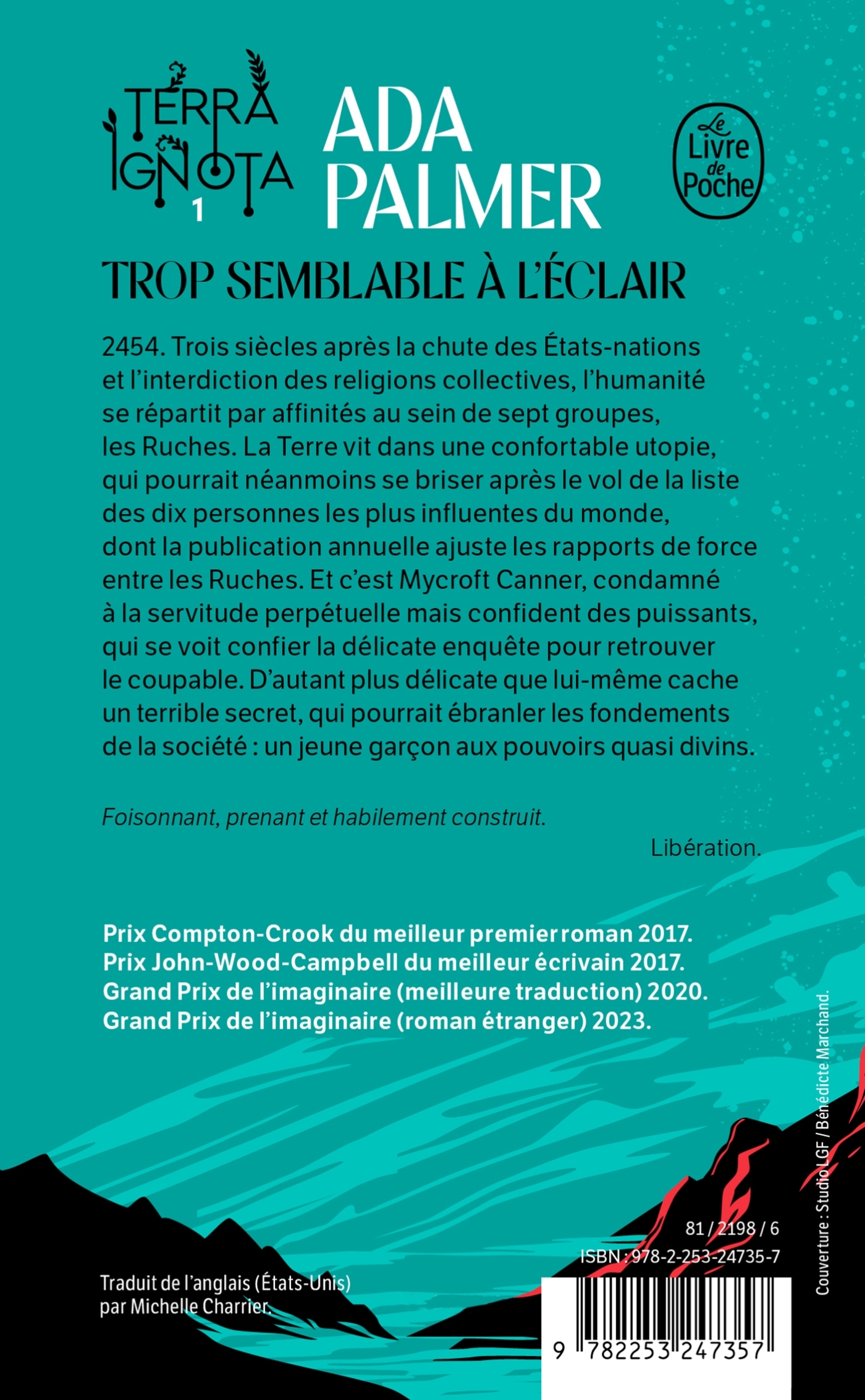 Trop semblable à l'éclair (Terra Ignota, Tome 1) - Ada Palmer - LGF