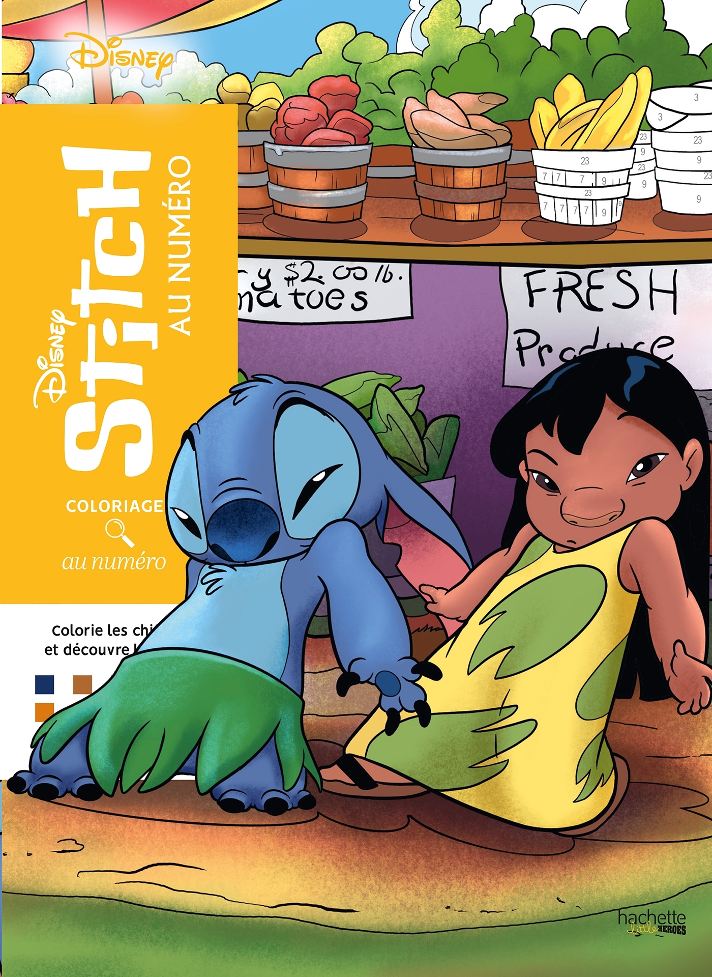 Coloriages au numéro - Stitch -  - HACHETTE HEROES