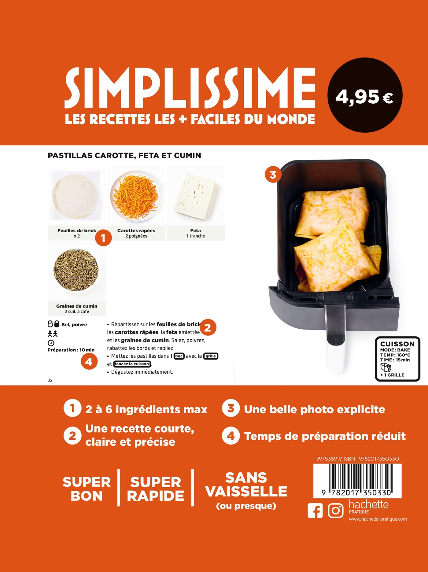 Mini Simplissime - Airfryer Ninja bricks, pastillas, tajines & Cie - Jean-François Mallet - HACHETTE PRAT