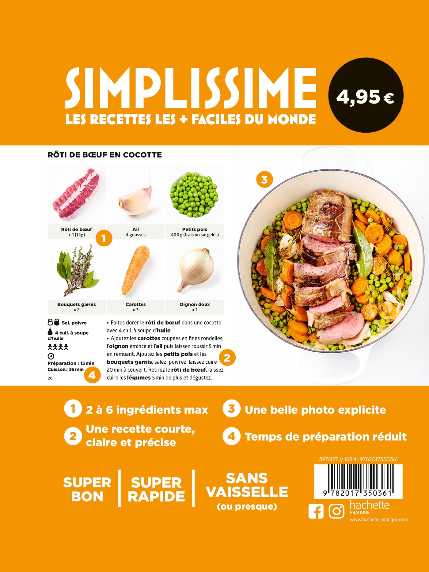 Mini Simplissime - cocottes & mijotés - Jean-François Mallet - HACHETTE PRAT