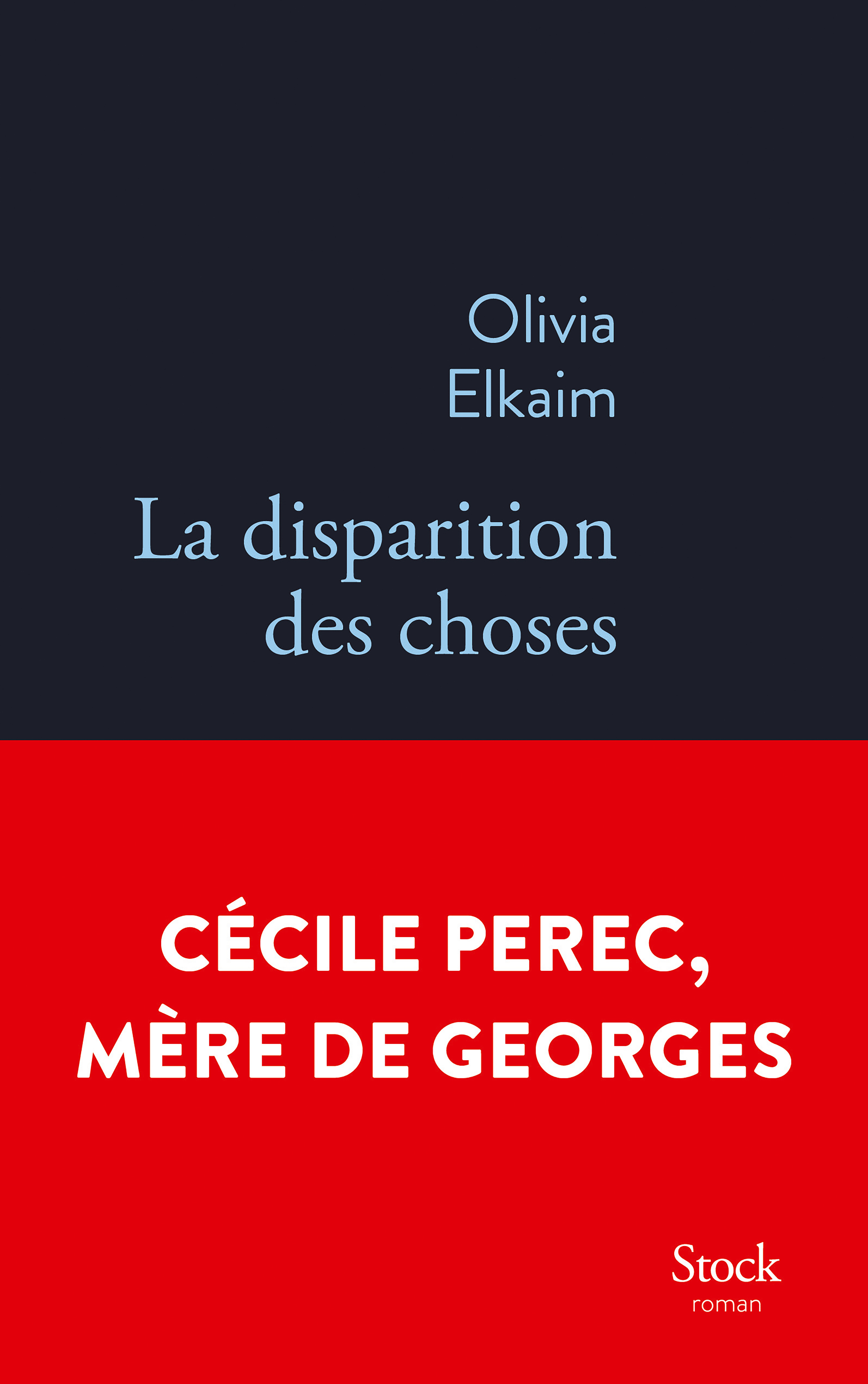 La disparition des choses - Olivia Elkaim - STOCK