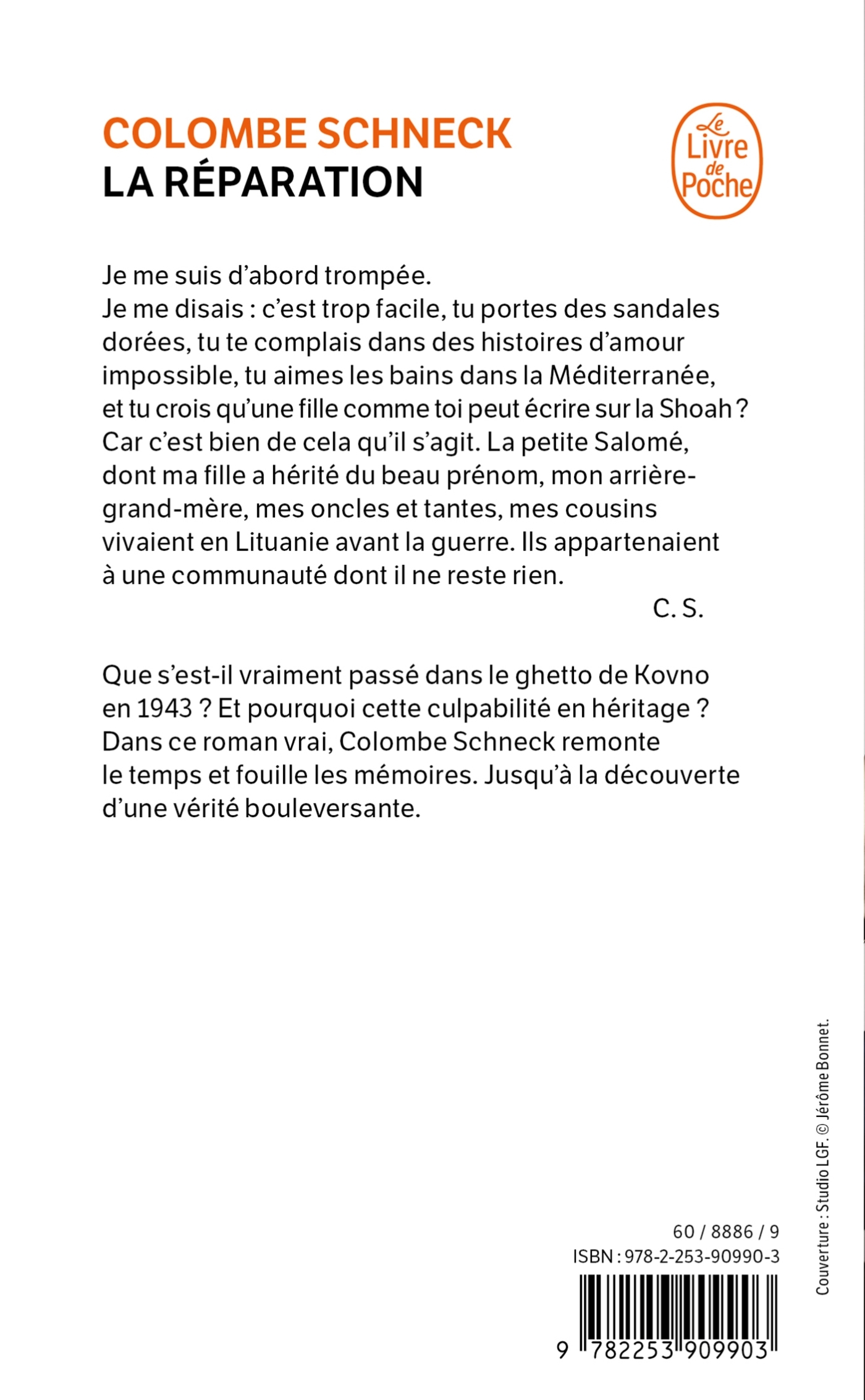 La Réparation - Colombe Schneck - LGF