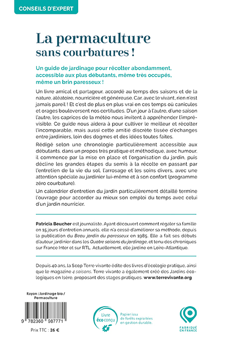 La permaculture sans courbatures ! - Patricia Beucher - TERRE VIVANTE