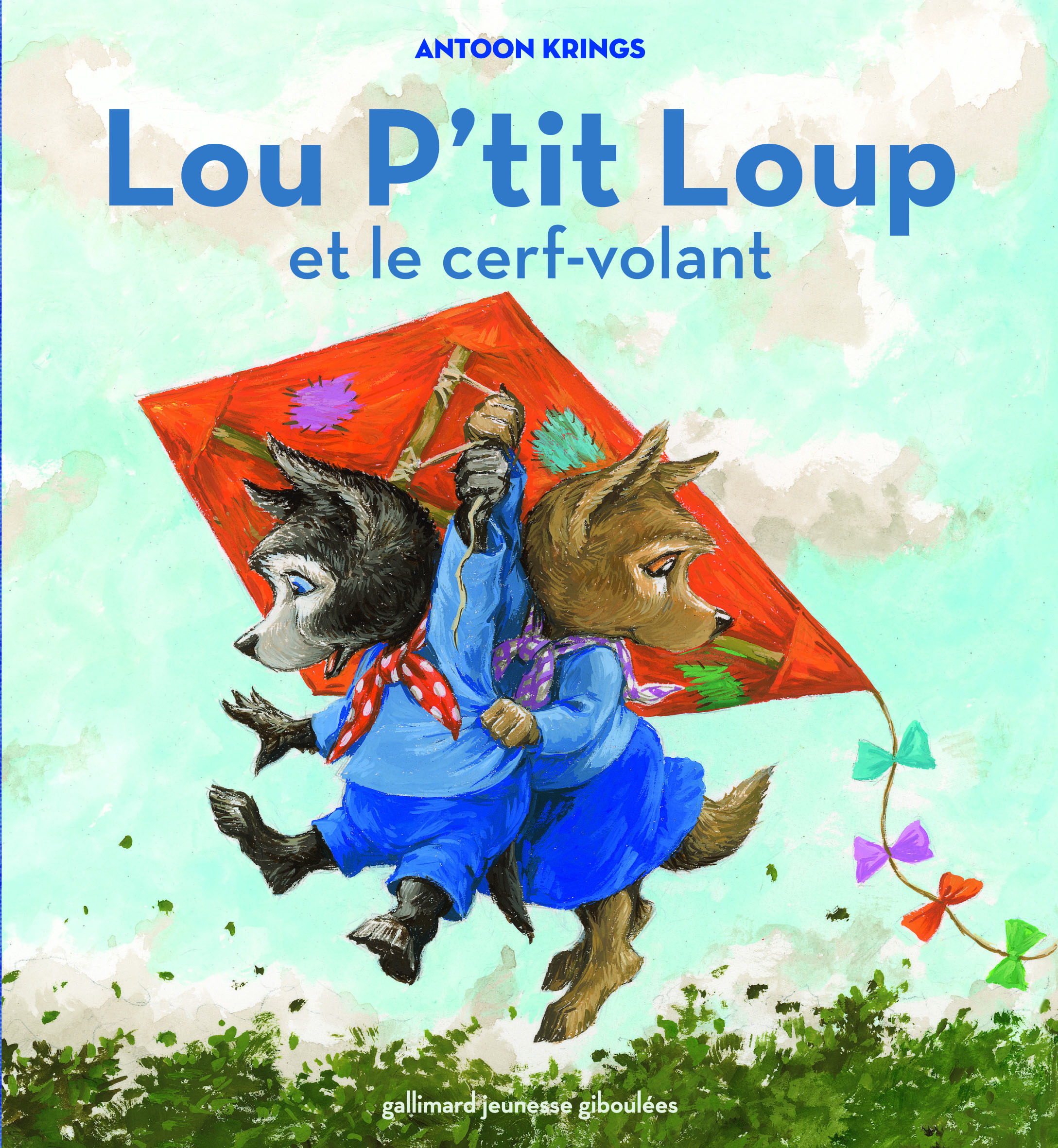 Lou P'tit Loup et le cerf-volant - Antoon Krings - GALL JEUN GIBOU