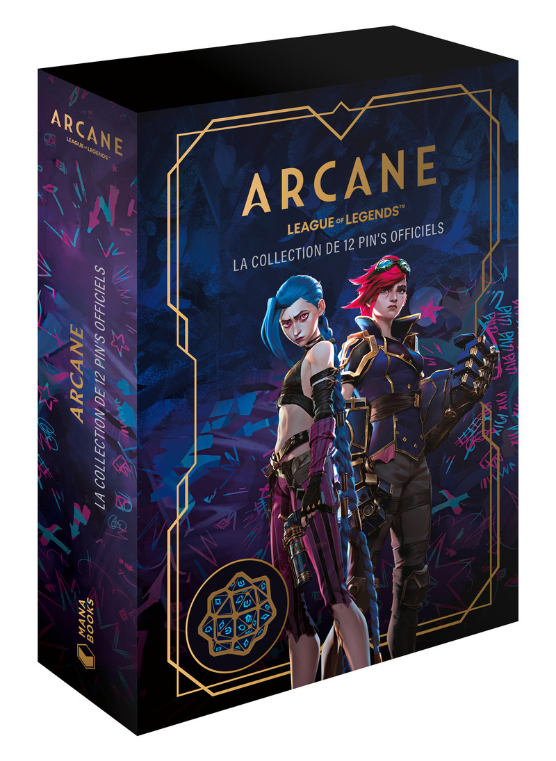 Arcane - La collection de 12 pin's officiels -  Riot Games,  Fortiche Studio - MANA BOOKS