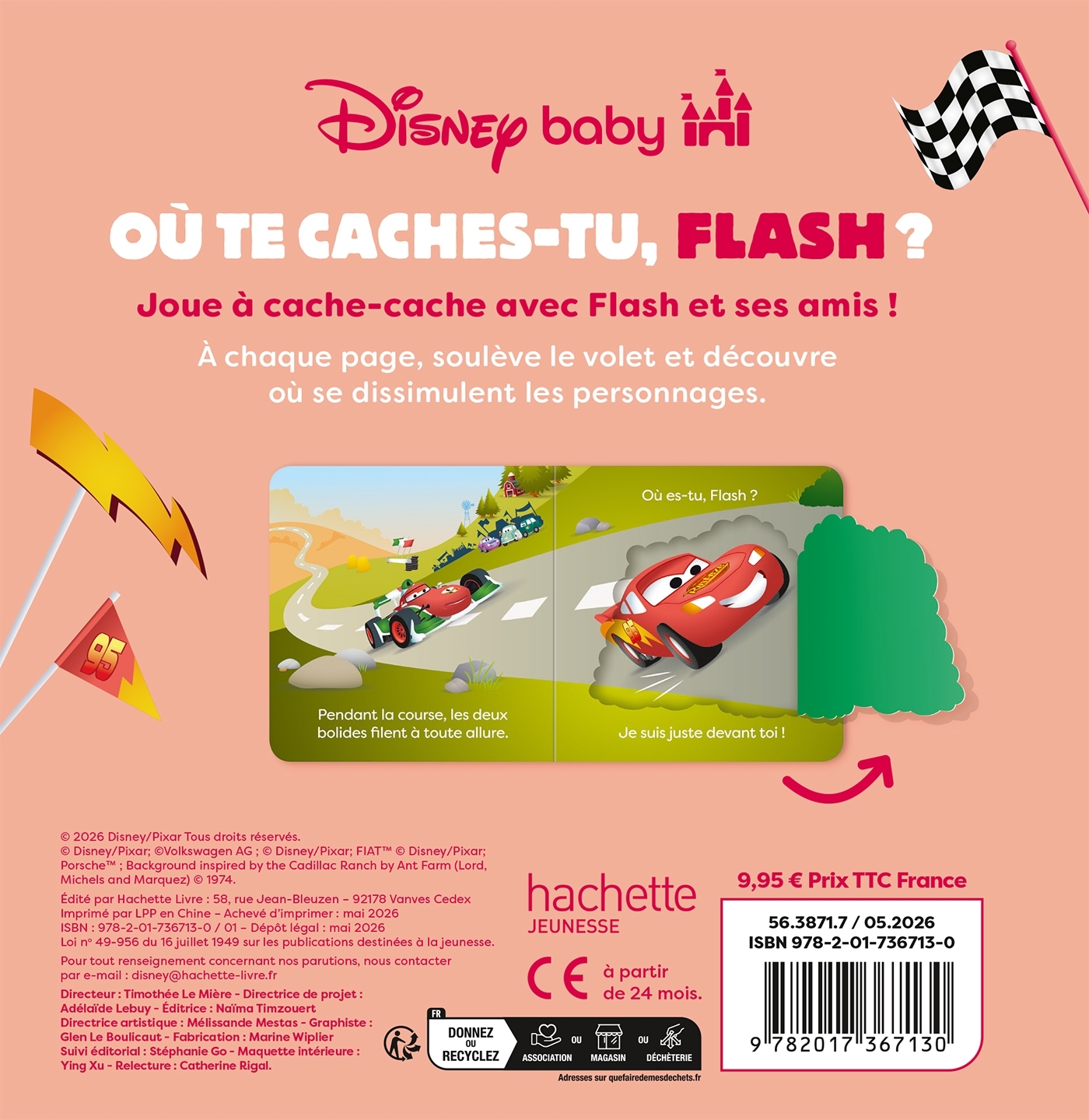 DISNEY BABY - Où te caches-tu Flash ? - Disney Pixar -  - DISNEY HACHETTE
