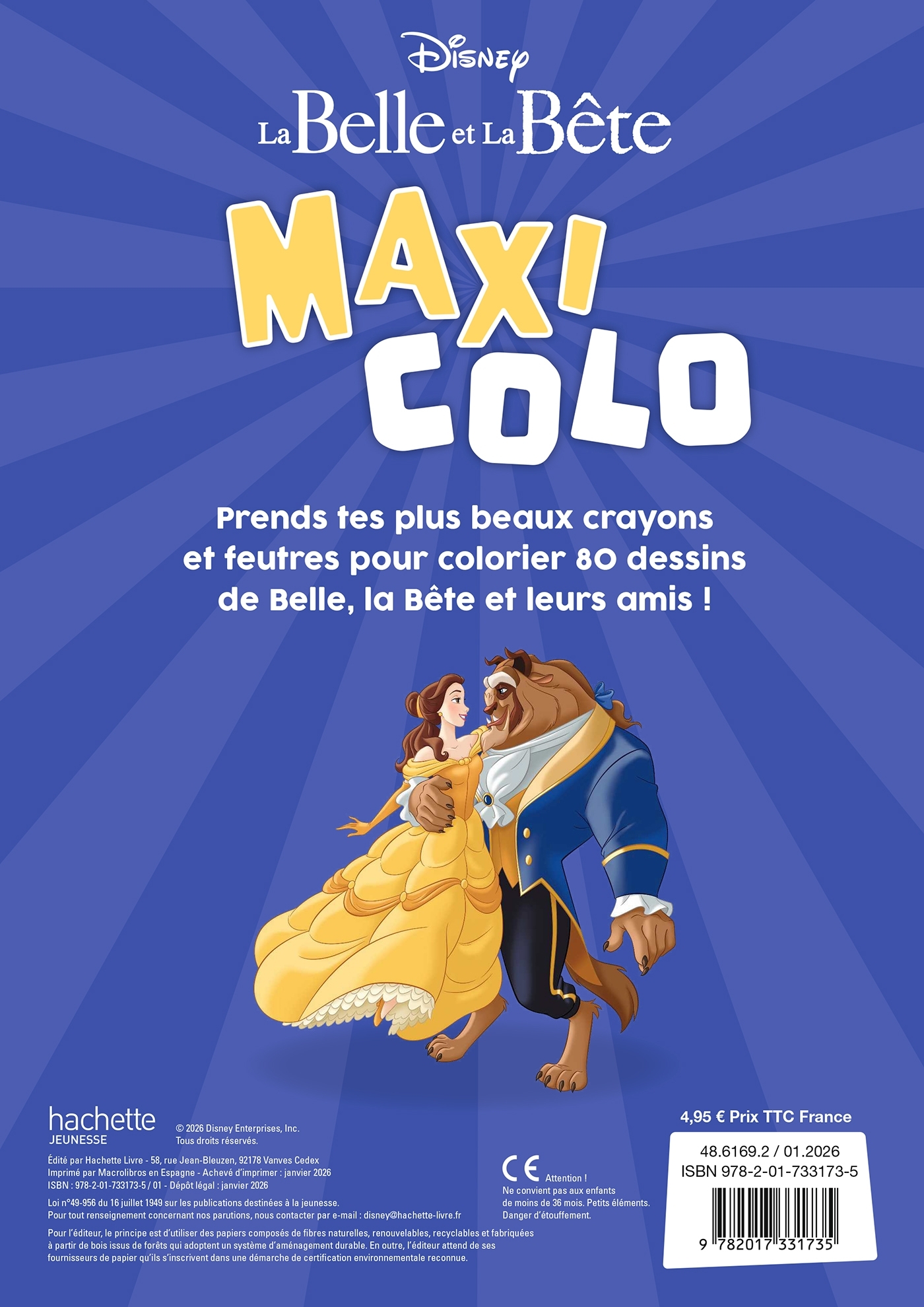 DISNEY - Maxi Colo - Spécial La Belle et la Bête -  - DISNEY HACHETTE