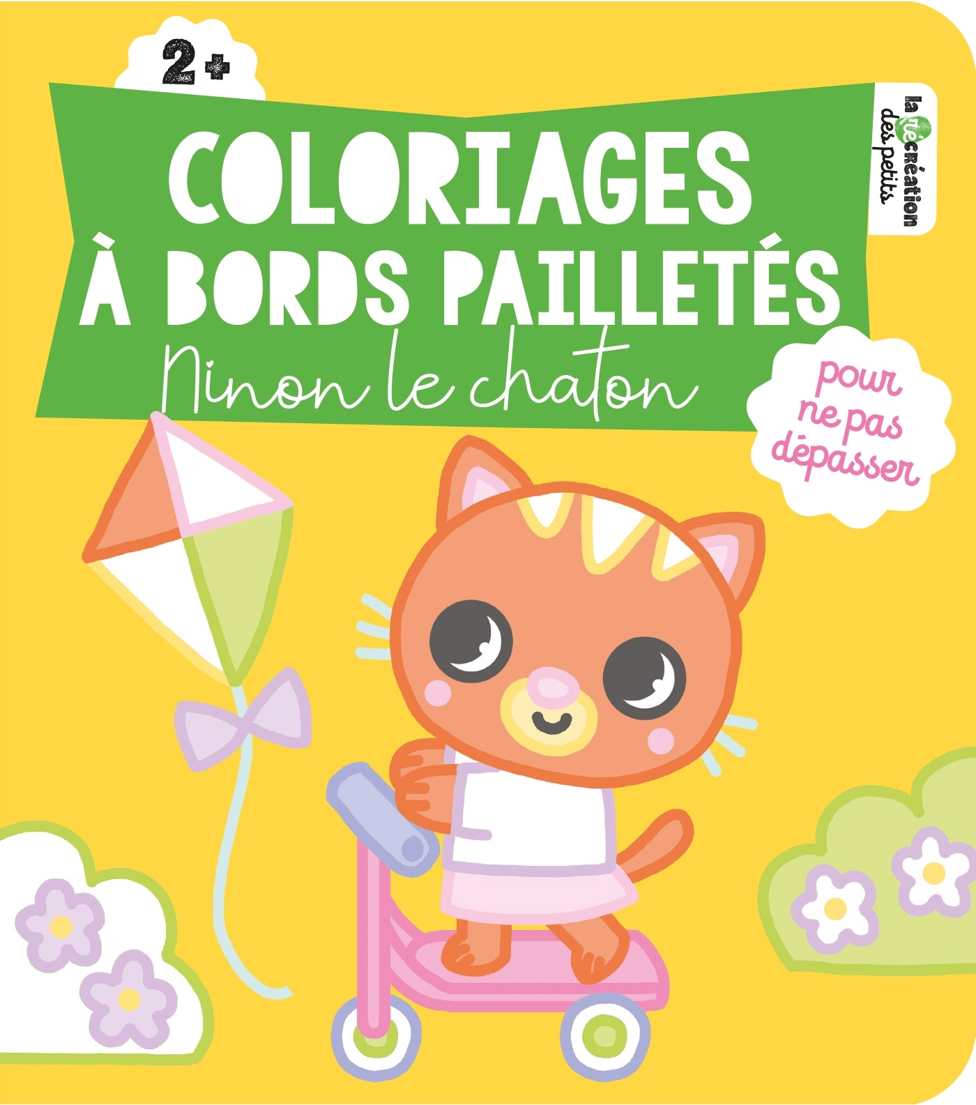 Coloriages à bords pailletés - Ninon le chaton -  - DEUX COQS D OR