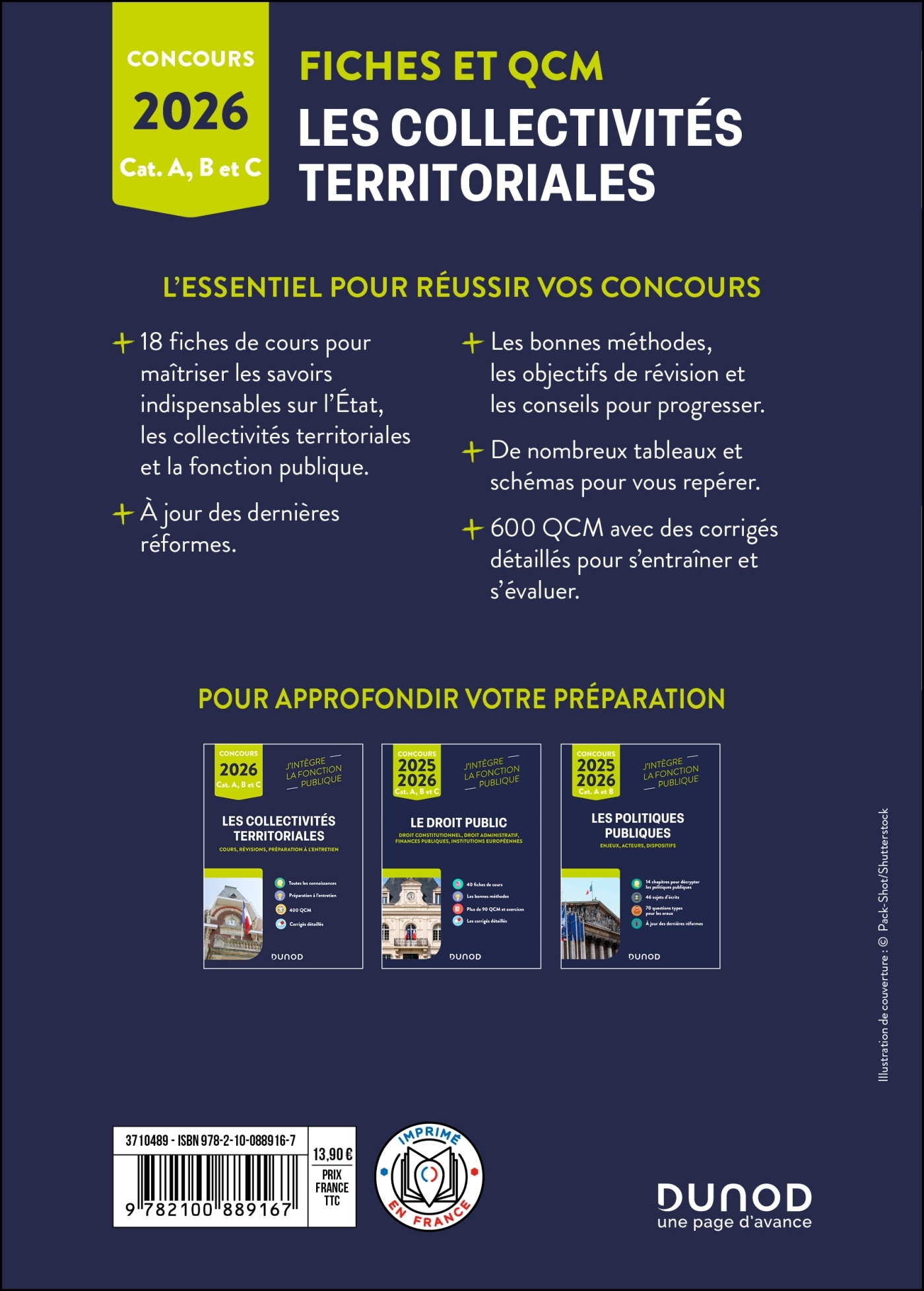 Les collectivités territoriales en fiches et QCM - 2026 - Odile Meyer, Franck Sajet - DUNOD