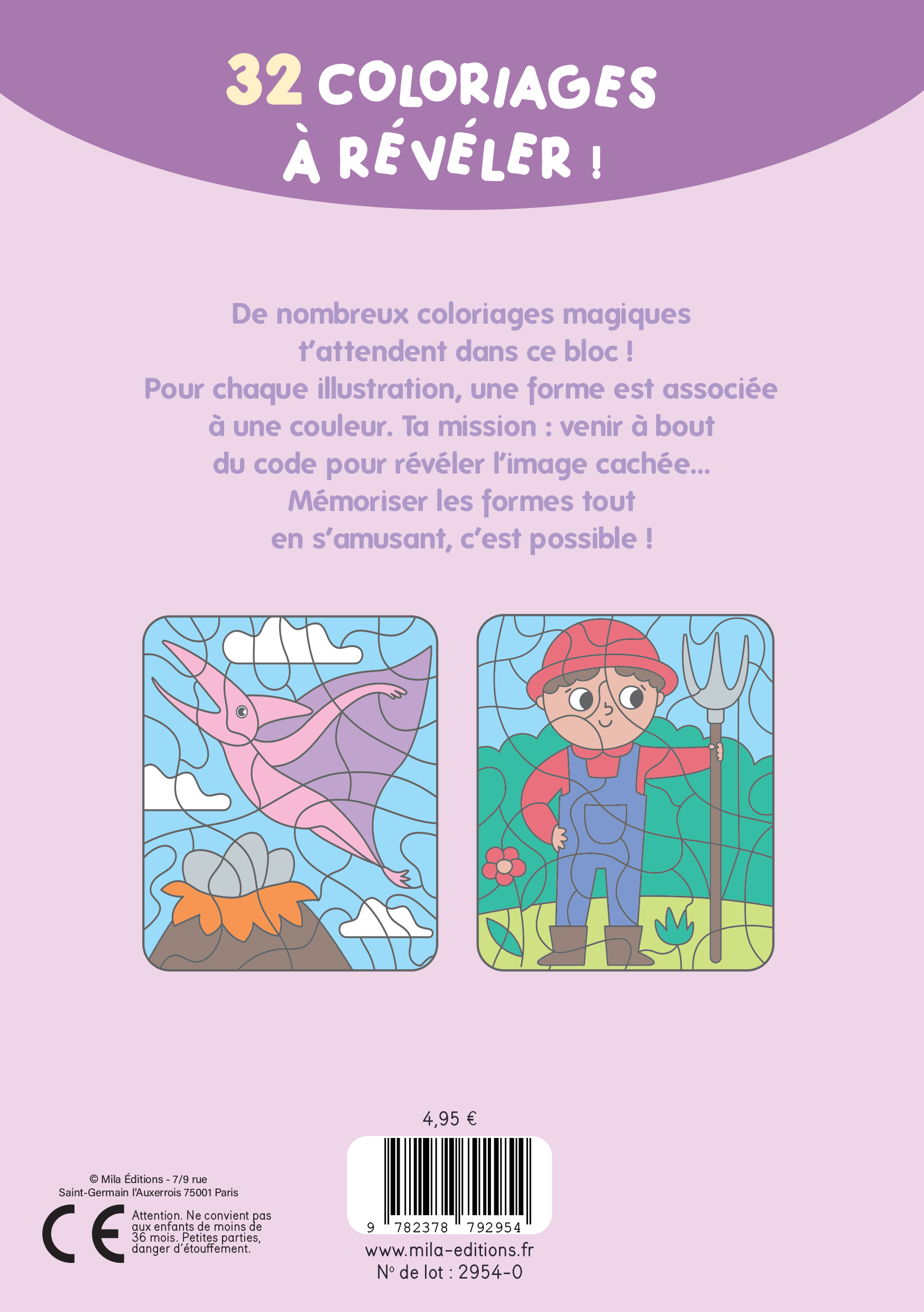 Mon bloc de coloriages magiques - Les formes - les animaux -  Collectif - MILA