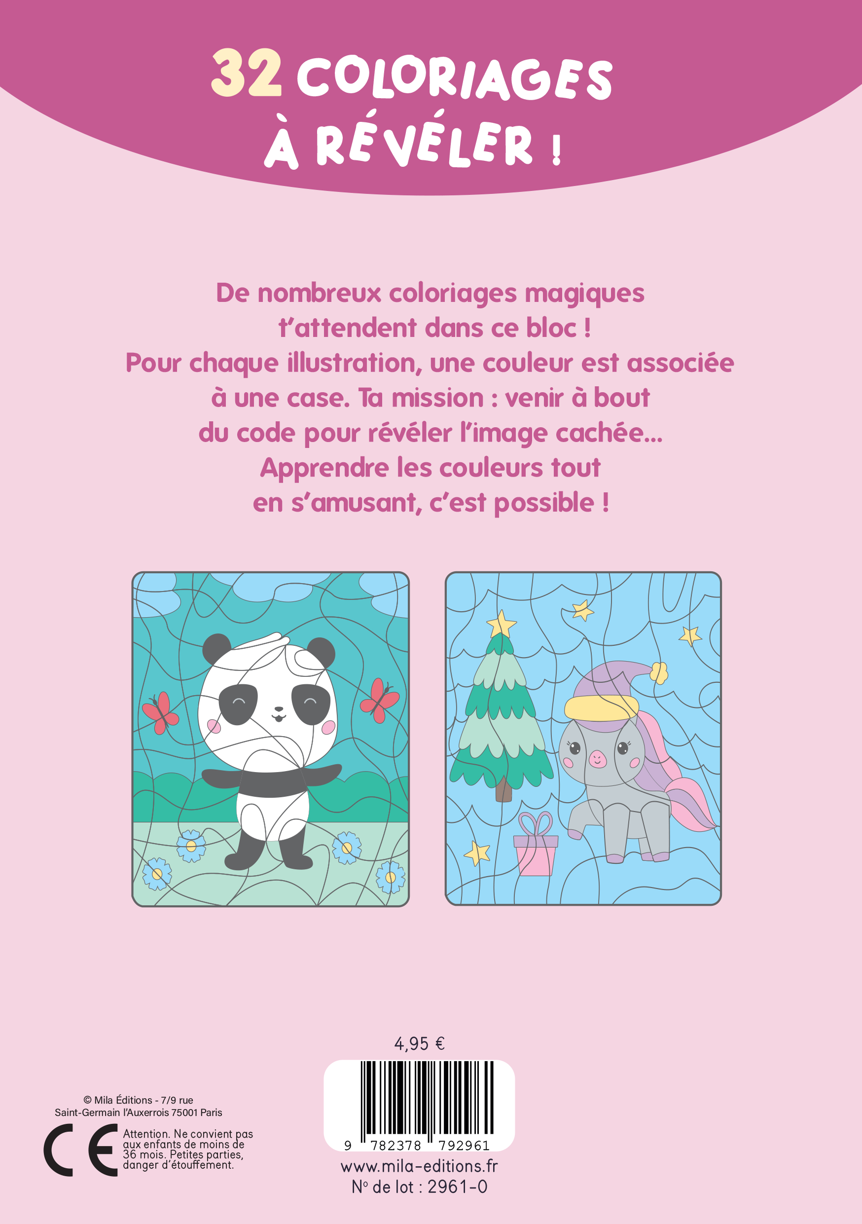 Mon bloc de coloriages magiques -  Les couleurs - le monde enchanté -  Collectif,  Collectif Mila - MILA