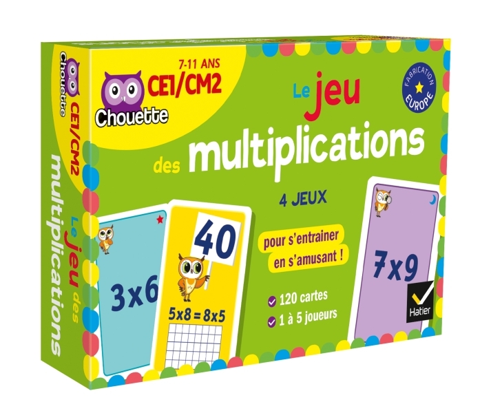 Chouette - Le jeu des multiplications CE1-CM2 - Lucie Domergue, Muriel Iribarne - HATIER