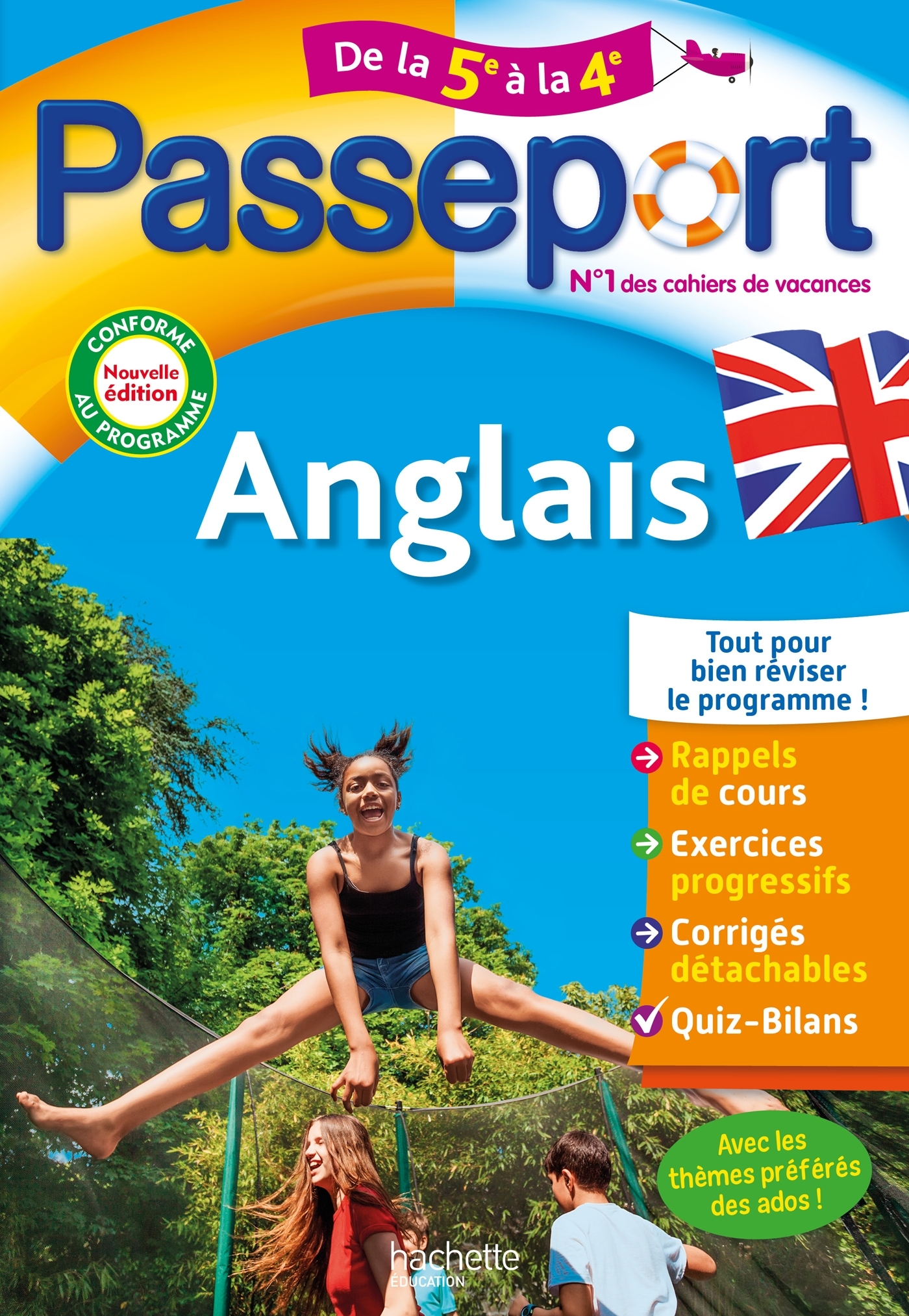 Passeport - Anglais - De la 5e à la 4e - Cahier de vacances 2025 - Marie Françoise Dréano, Sylvie Le Bour - HACHETTE EDUC