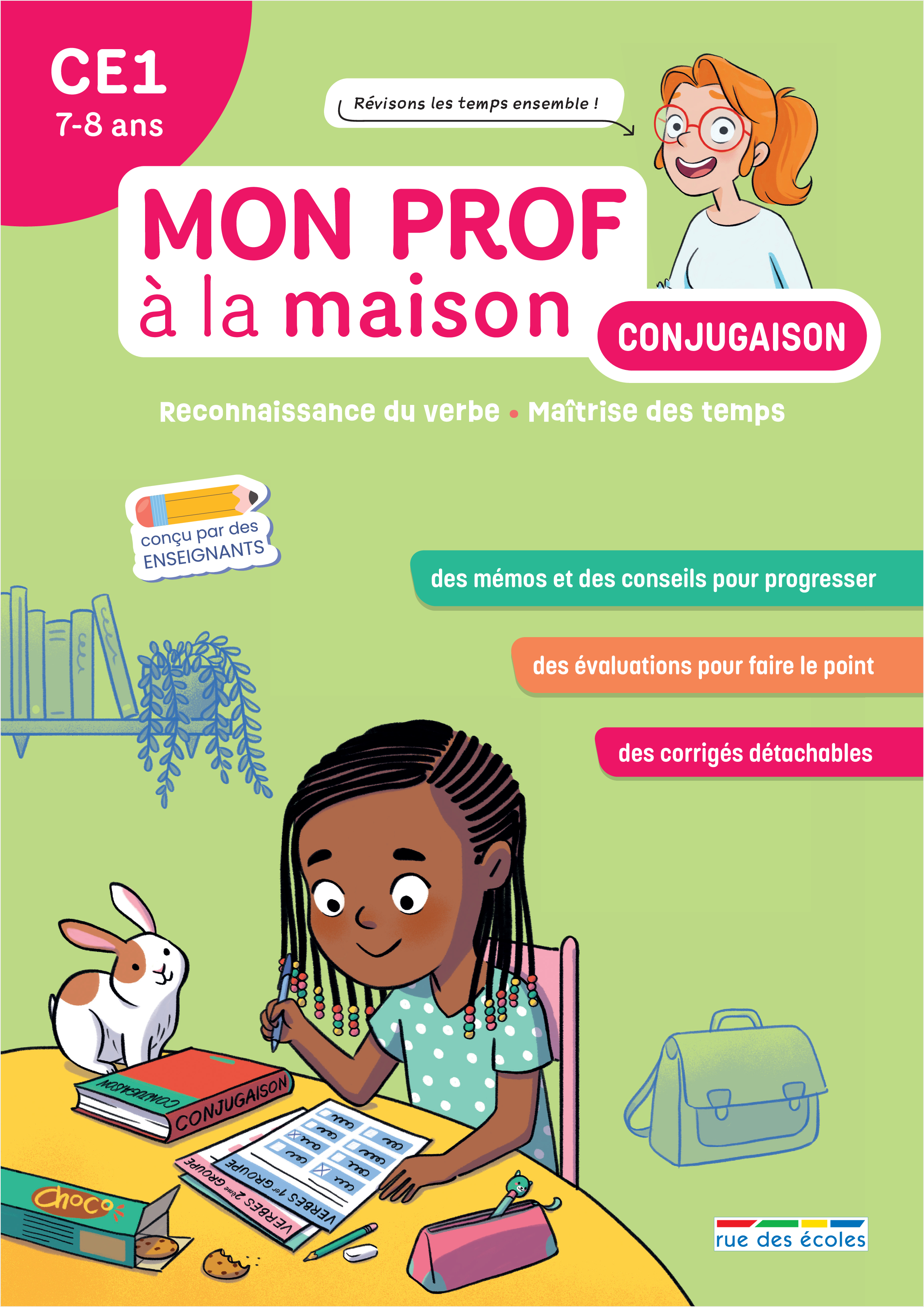 Mon prof à la maison - Conjugaison CE1  - Morgane Sormani - RUE DES ECOLES