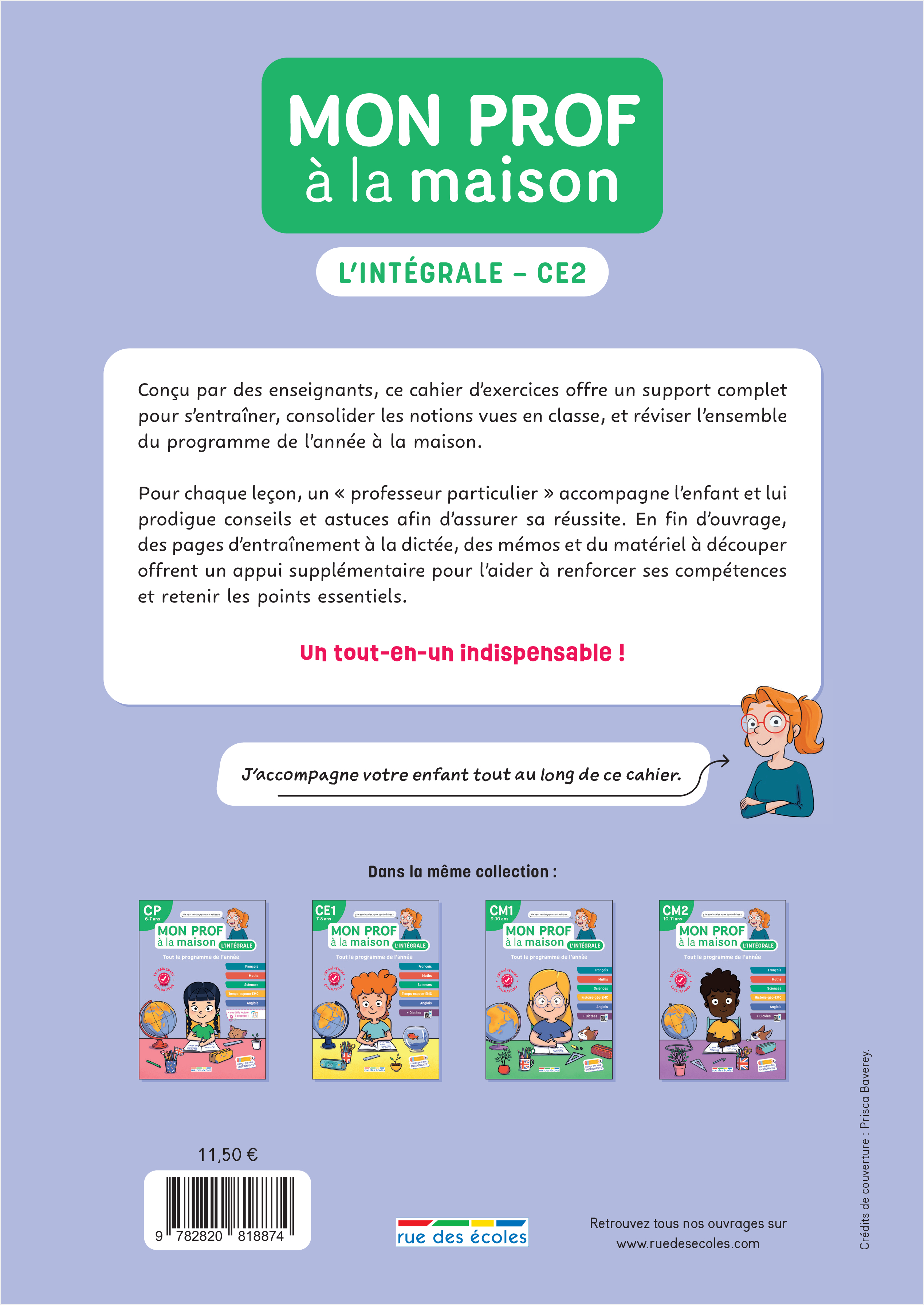 Mon prof à la maison - L'intégrale CE2 - Emmanuelle Deschamps, Maxime Paul - RUE DES ECOLES