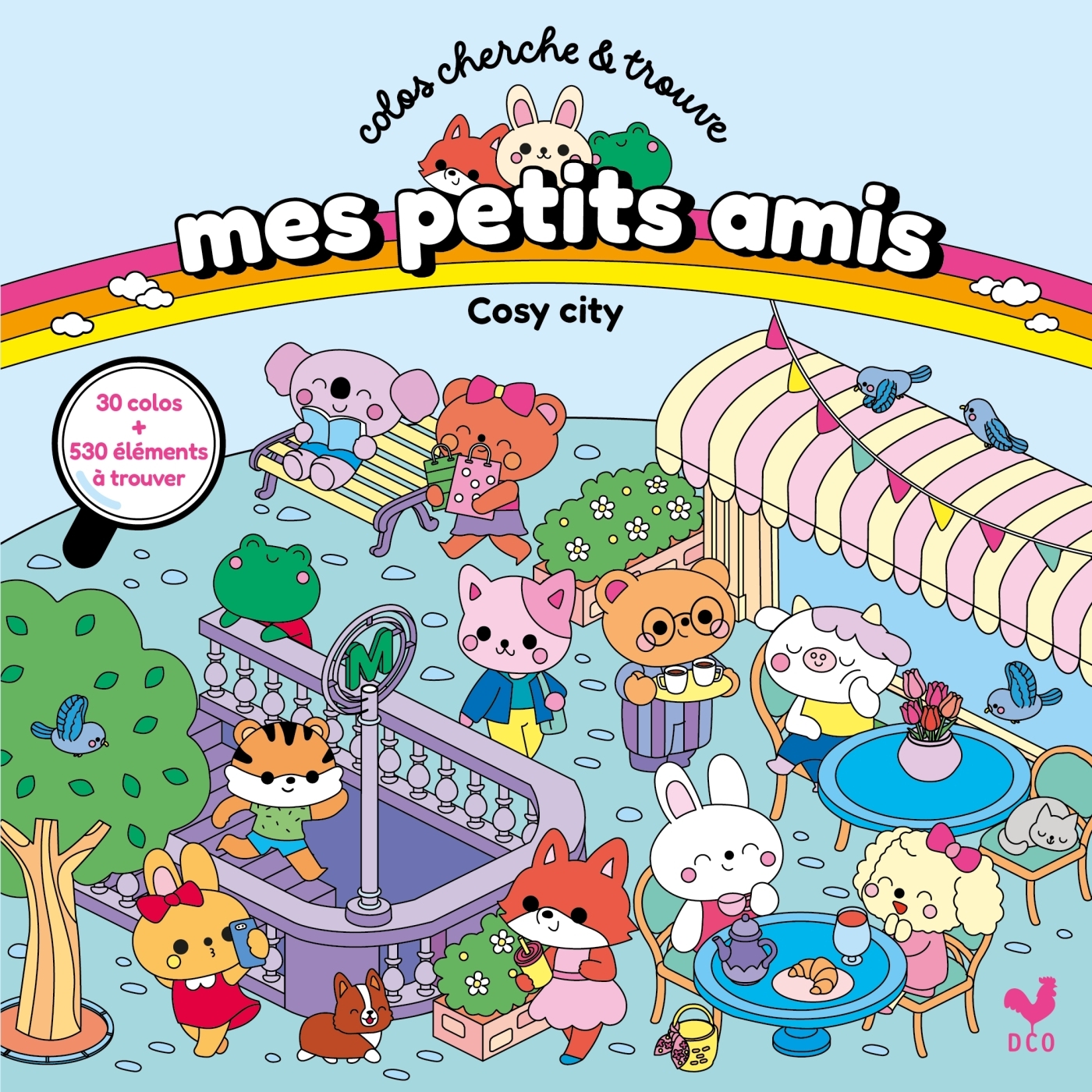 Mes petits amis - Coloriages et cherche & trouve - Cosy city -  - DEUX COQS D OR