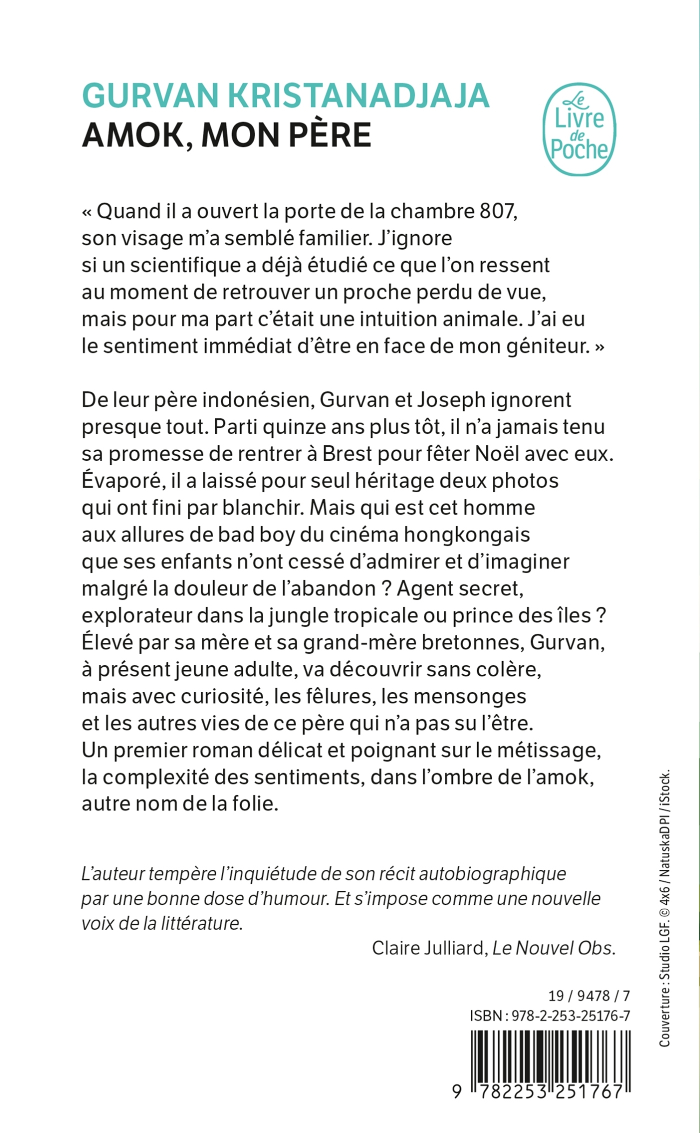 Amok, mon père - Gurvan Kristanadjaja - LGF