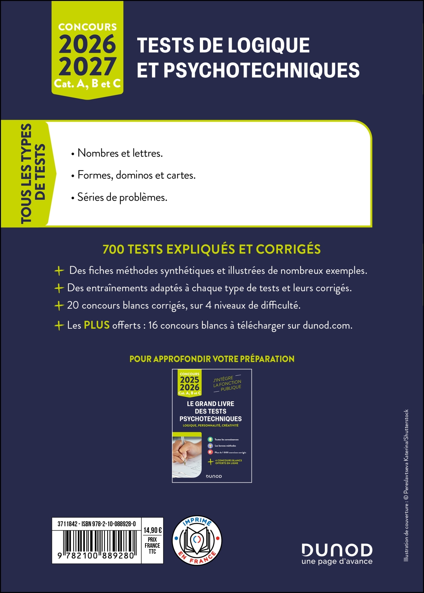 Tests de logique et psychotechniques - 2026-2027 - Christelle Boisse - DUNOD