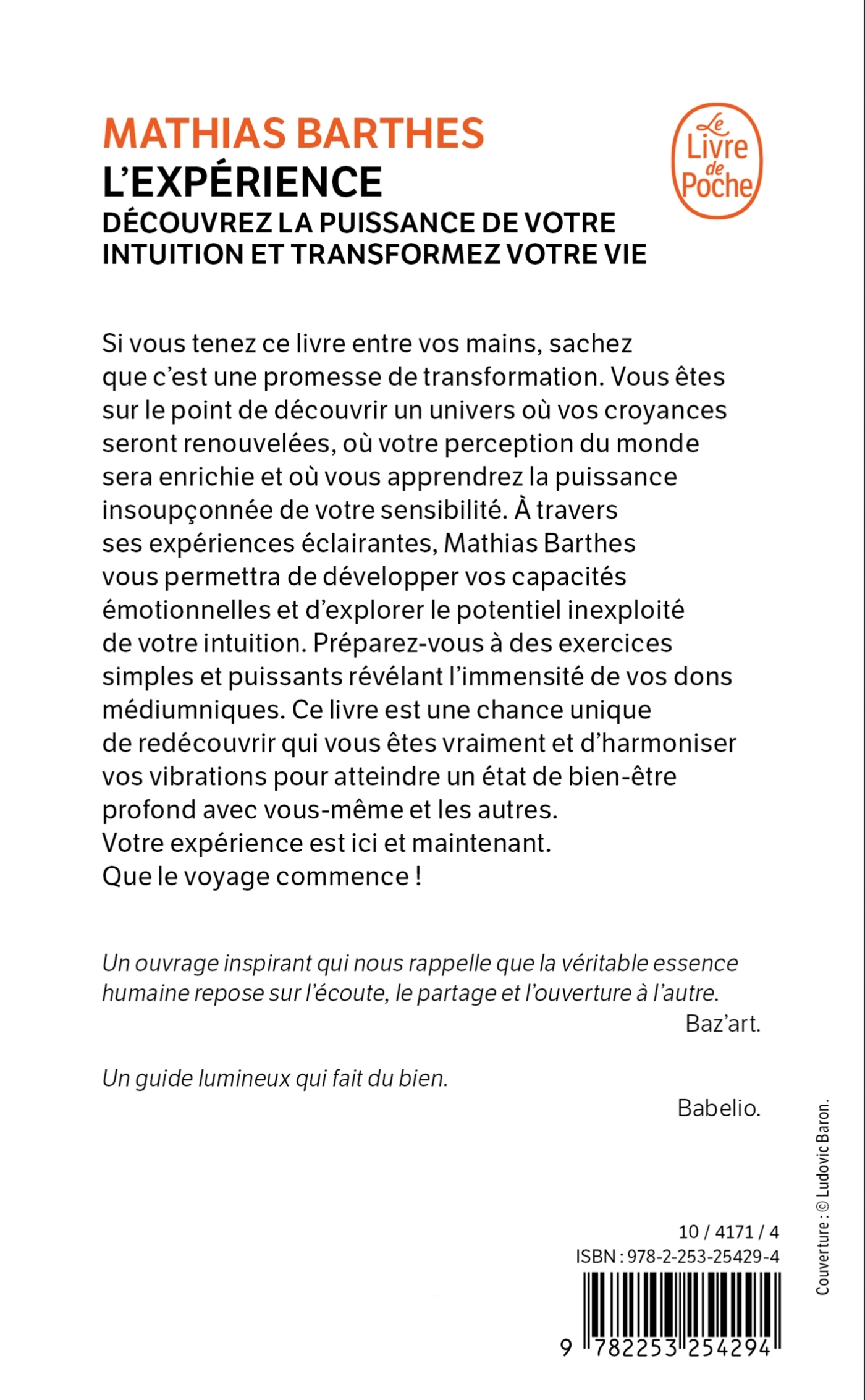 L'Expérience - Mathias Barthes - LGF