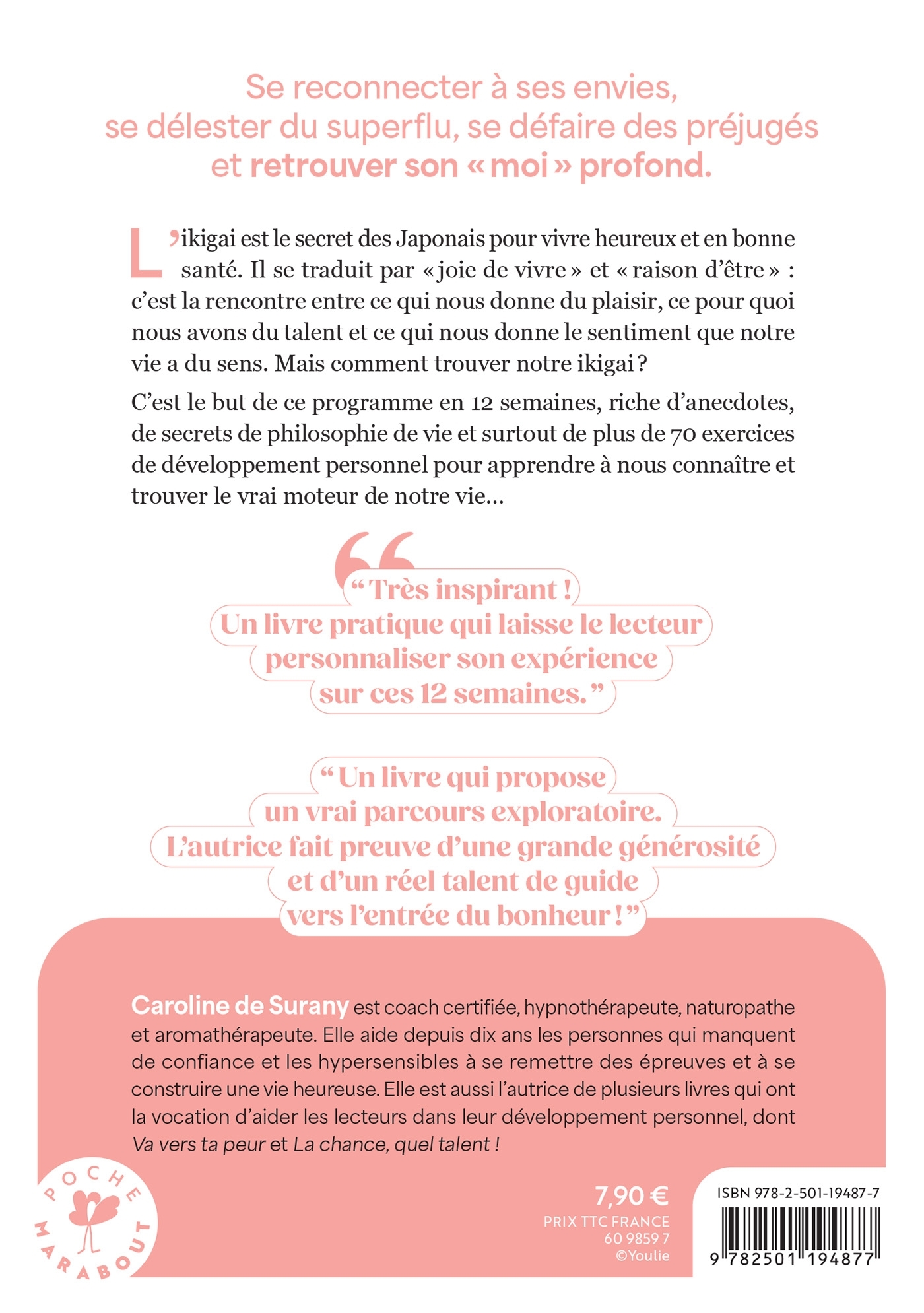 Mon programme ikigaï - Caroline BACK DE SURANY, Caroline de Surany - MARABOUT