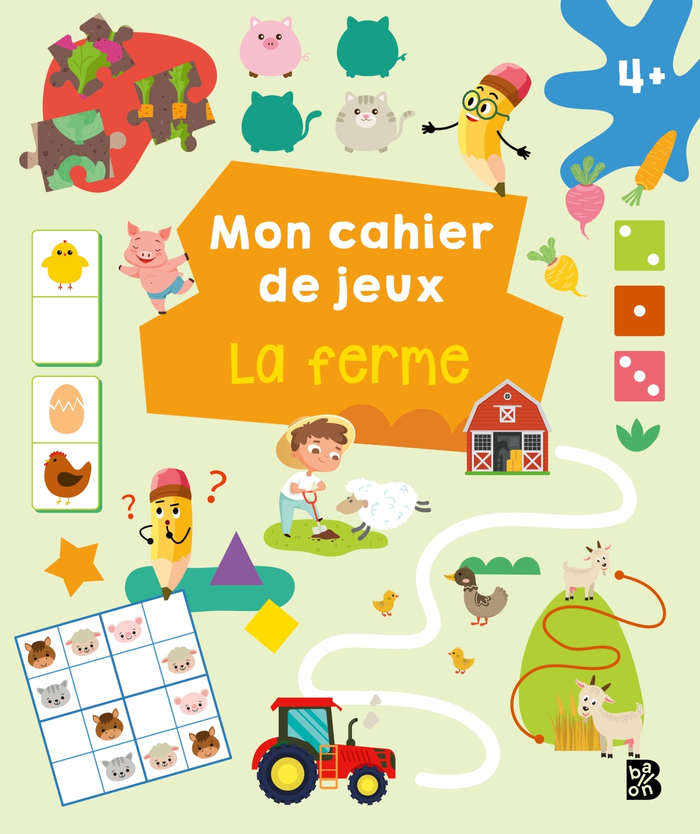 Mon cahier de jeux : La ferme -  - BALLON