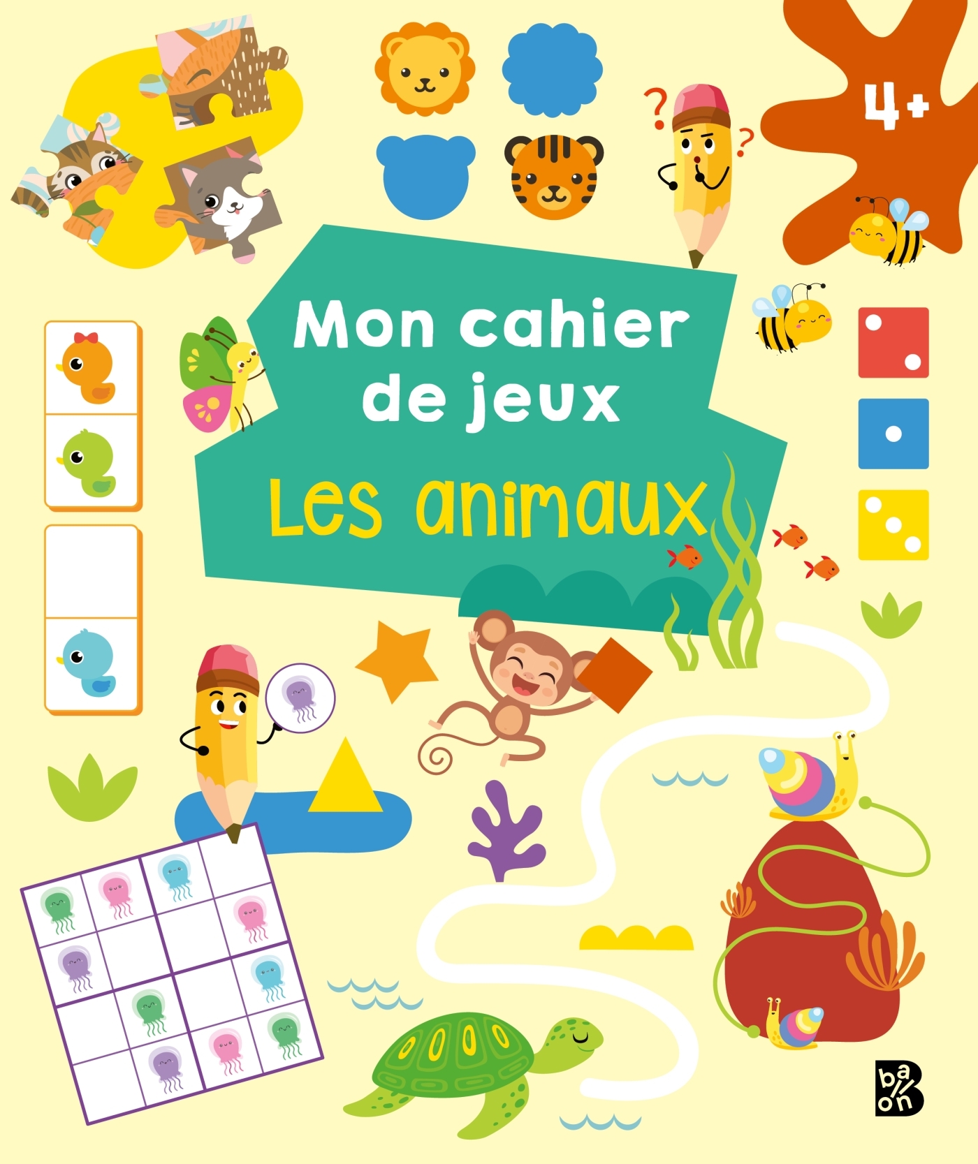 Mon cahier de jeux : Les animaux -  - BALLON