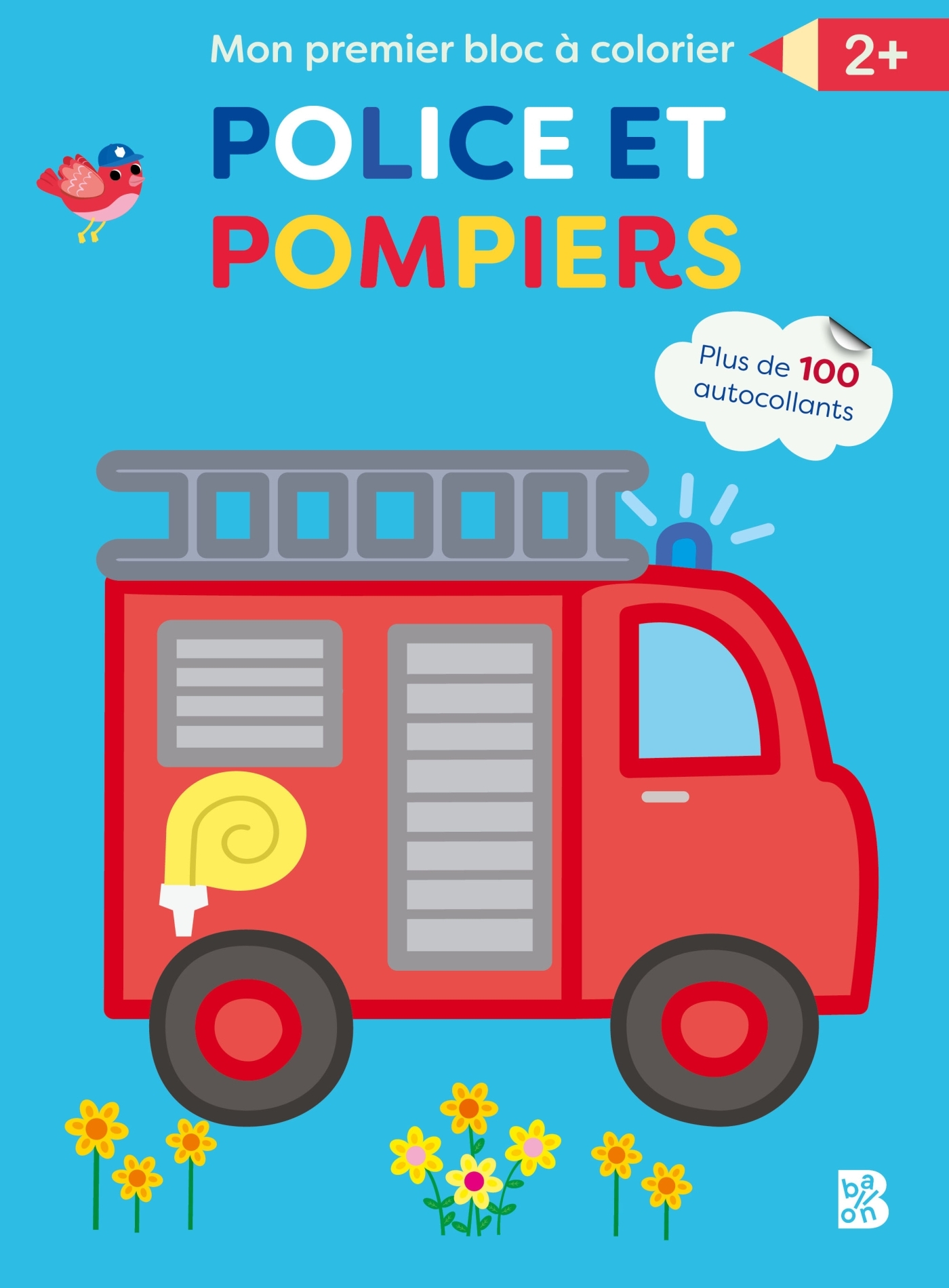 Mon premier bloc à colorier : La police et les pompiers -  - BALLON