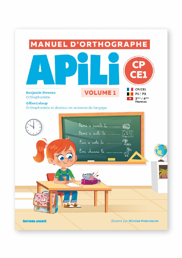Manuel d'orthographe Apili Vol 1 - Benjamin Stevens - APILI