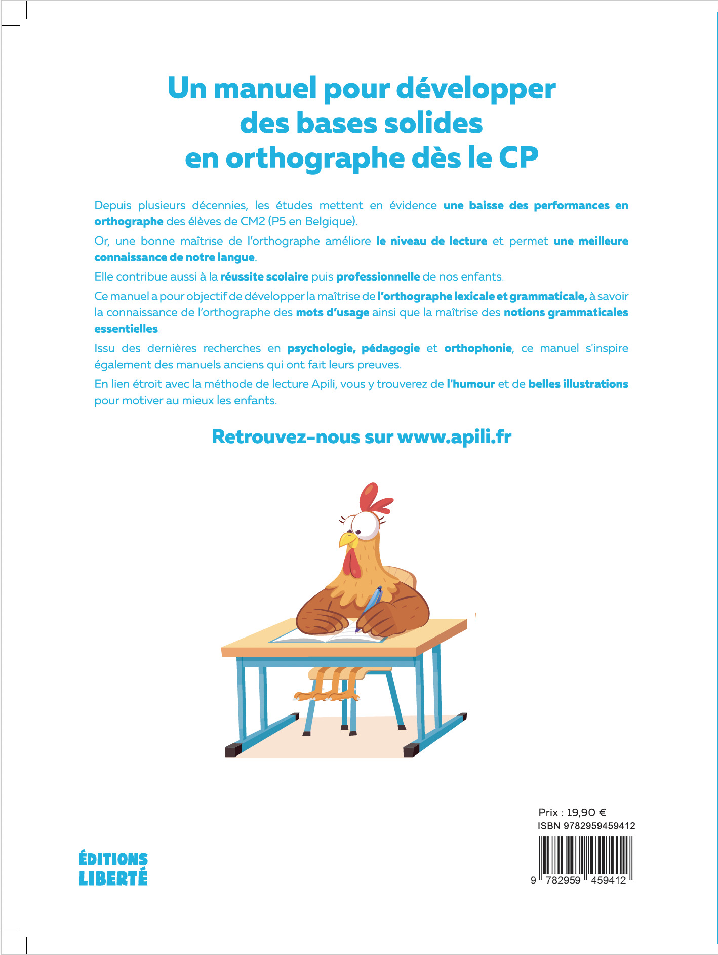 Manuel d'orthographe Apili Vol 1 - Benjamin Stevens - APILI