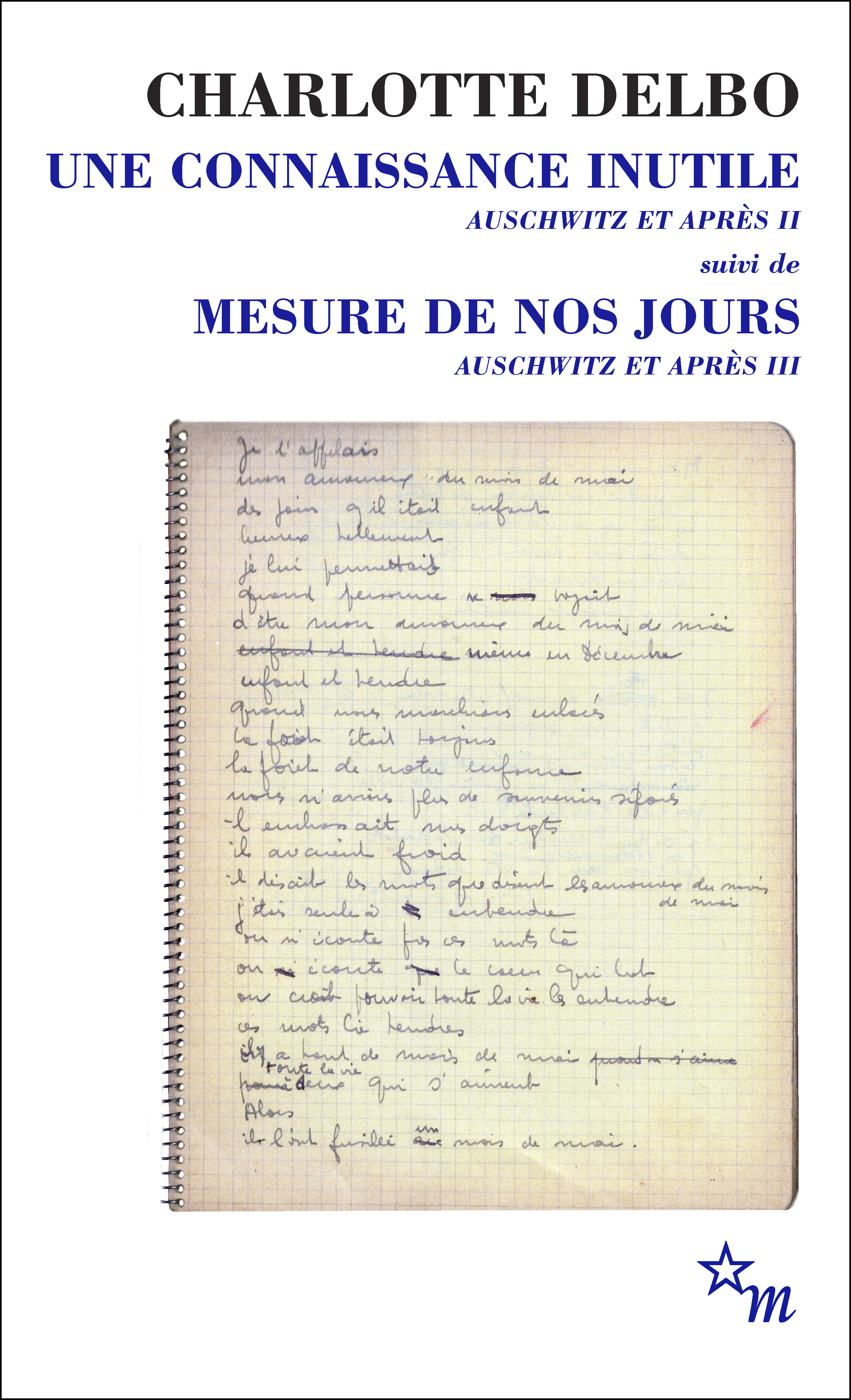 Une connaissance inutile - Mesure de jours - Charlotte Delbo - MINUIT