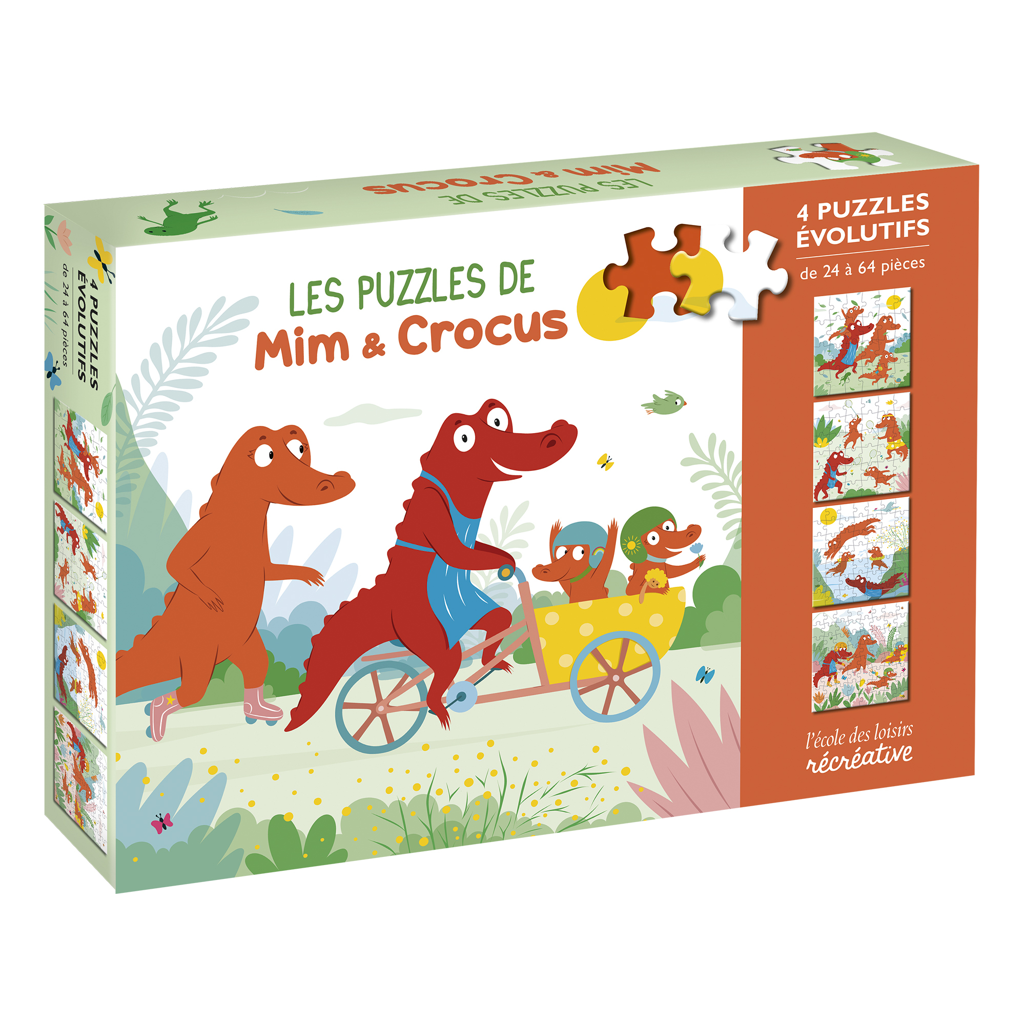 Mim et Crocus - 4 puzzles évolutifs -  Charbon Ella, Ella Charbon - EDL