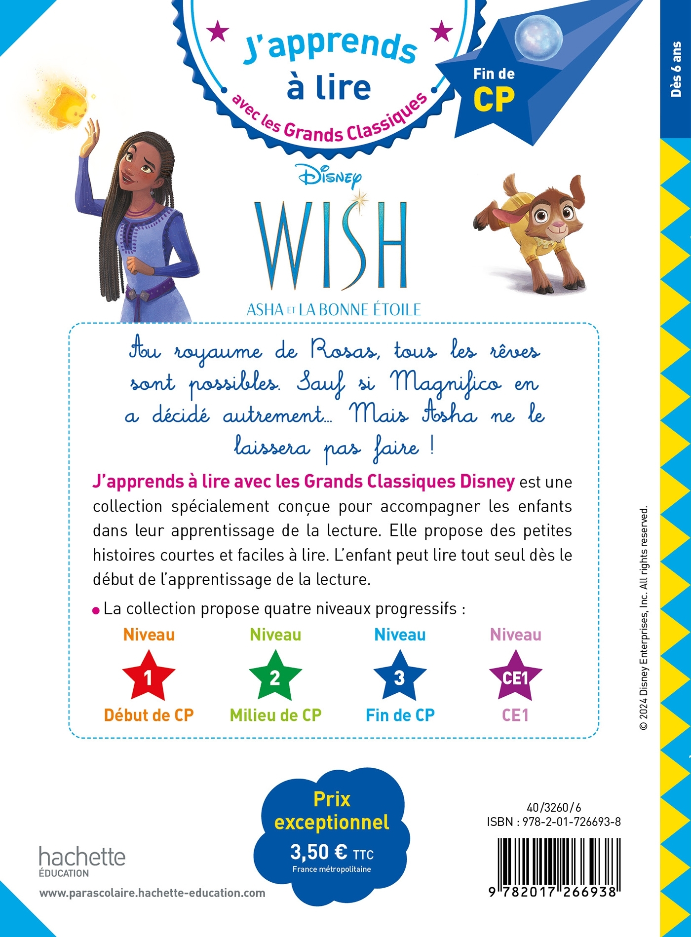 Disney - Wish, CP Niveau 3 - Isabelle Albertin - HACHETTE EDUC