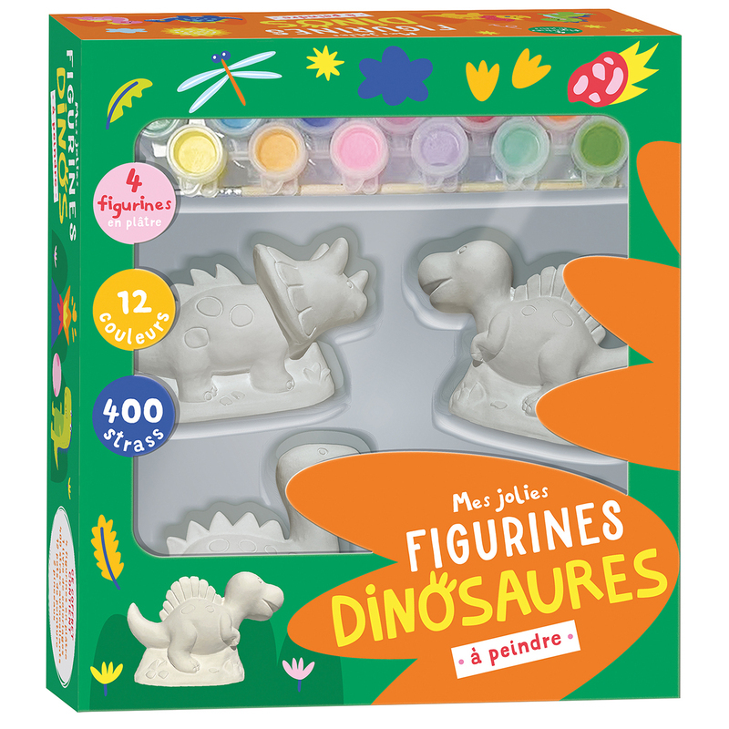 Peindre et décorer - dinosaures -  Atelier Cloro - 1 2 3 SOLEIL
