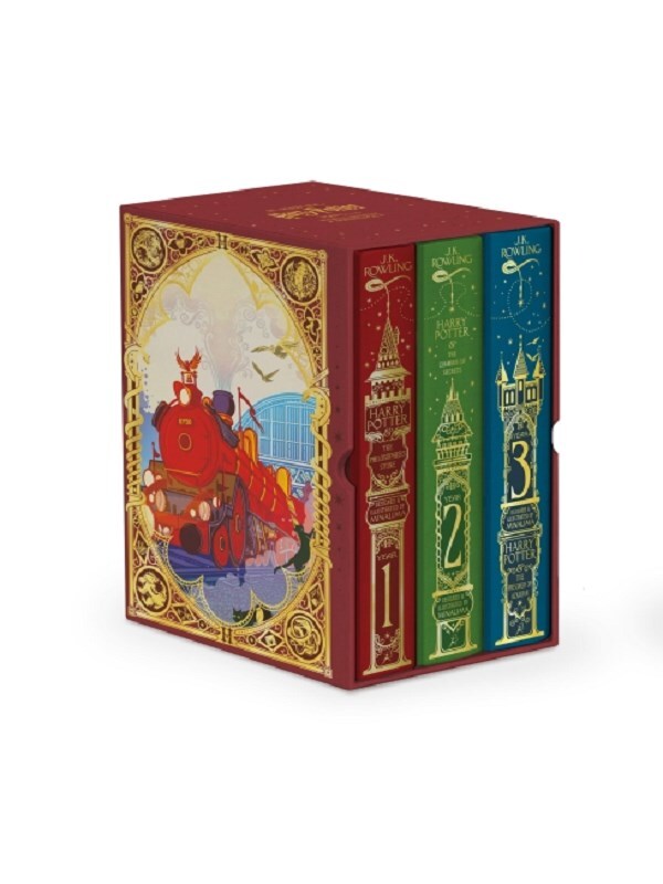 Harry Potter 1-3 Box Set: MinaLima Edition -  Rowling, J K,  Rowling, J.K., J.K. Rowling - test