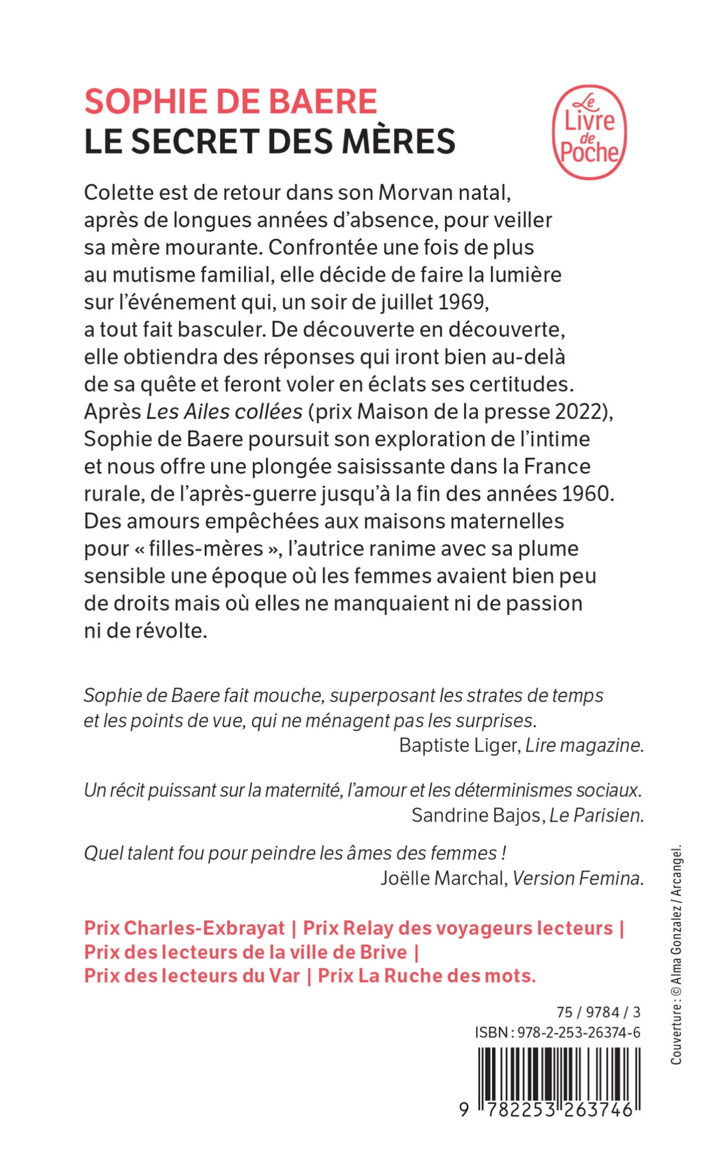 Le Secret des mères - Sophie de Baere - LGF