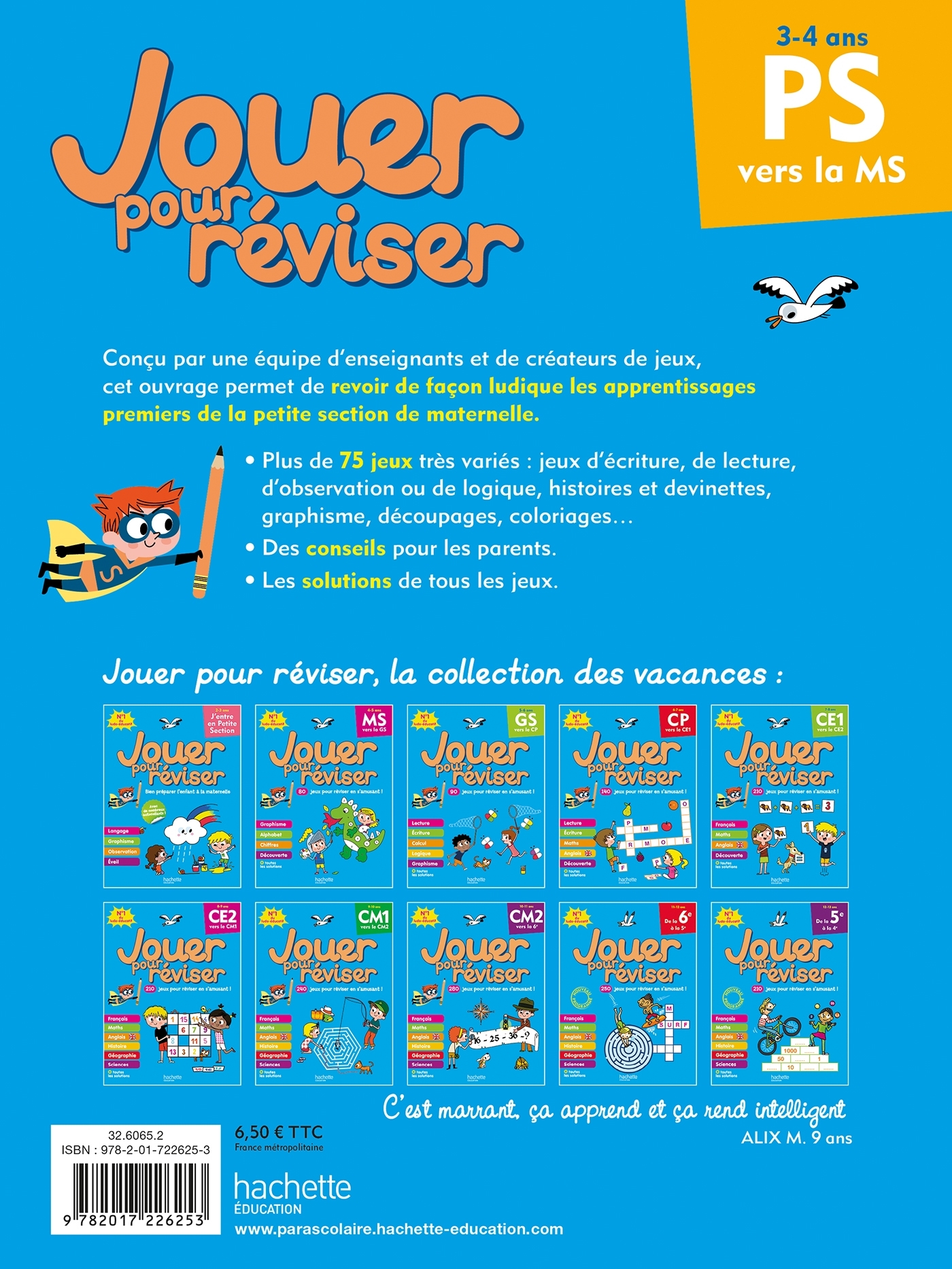 Jouer pour réviser - De la Petite à la Moyenne Section 3-4 ans - Cahier de vacances 2026 - Michele Lecreux, Loïc Audrain, Pascal Guichard, Sandra Lebrun - HACHETTE EDUC