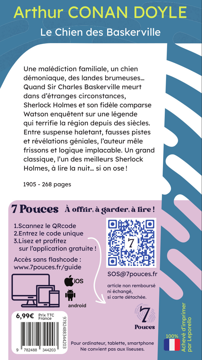 Le Chien des Baskerville - Sherlock Holmes - Arthur Conan Doyle - 7POUCES