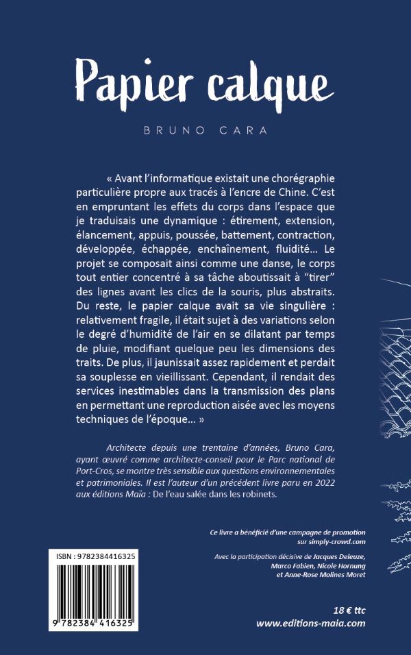 Papier calque - Bruno Cara - MAIA