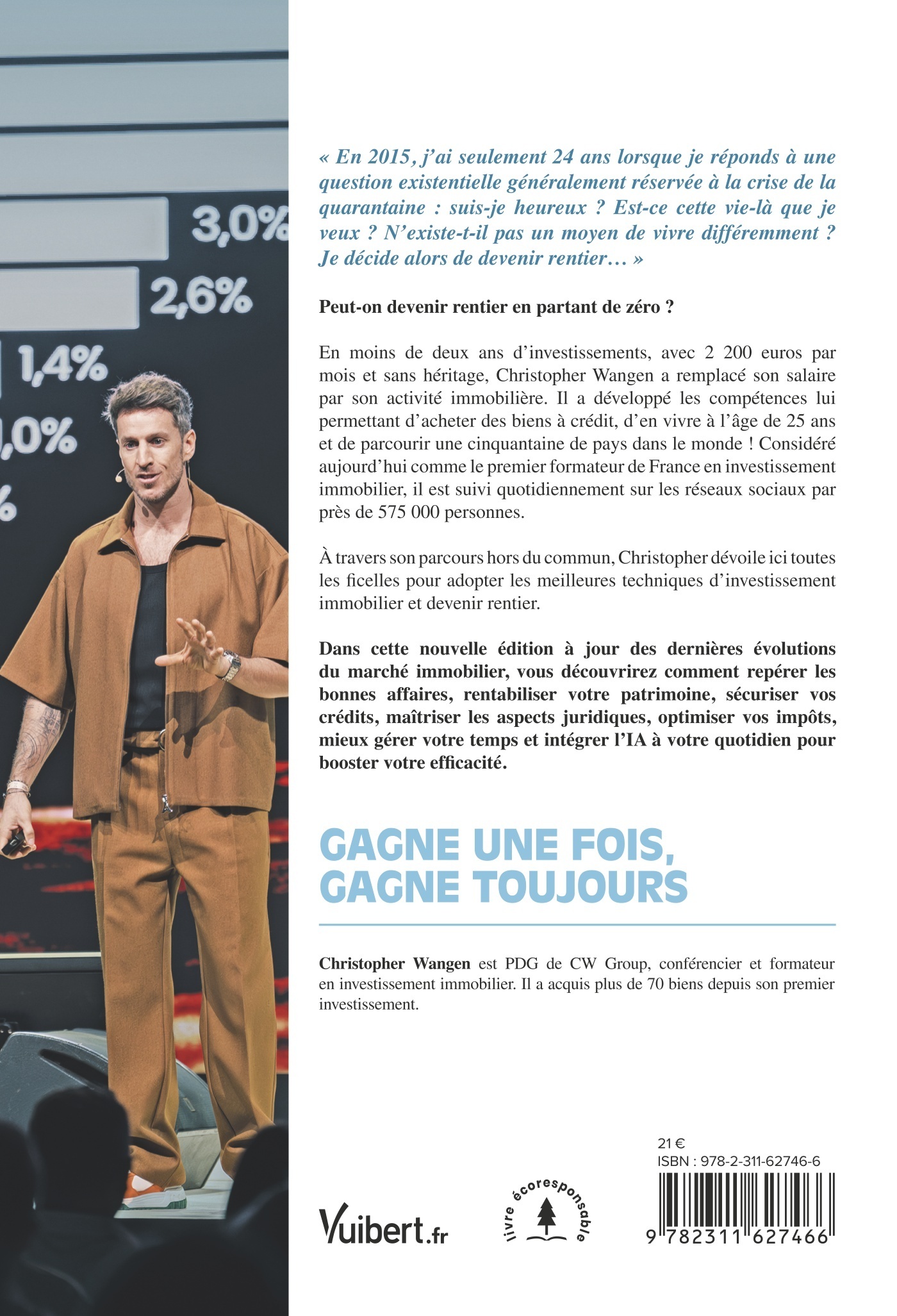 Devenir rentier immobilier en partant de rien - Nouvelle édition enrichie - Christopher Wangen - VUIBERT