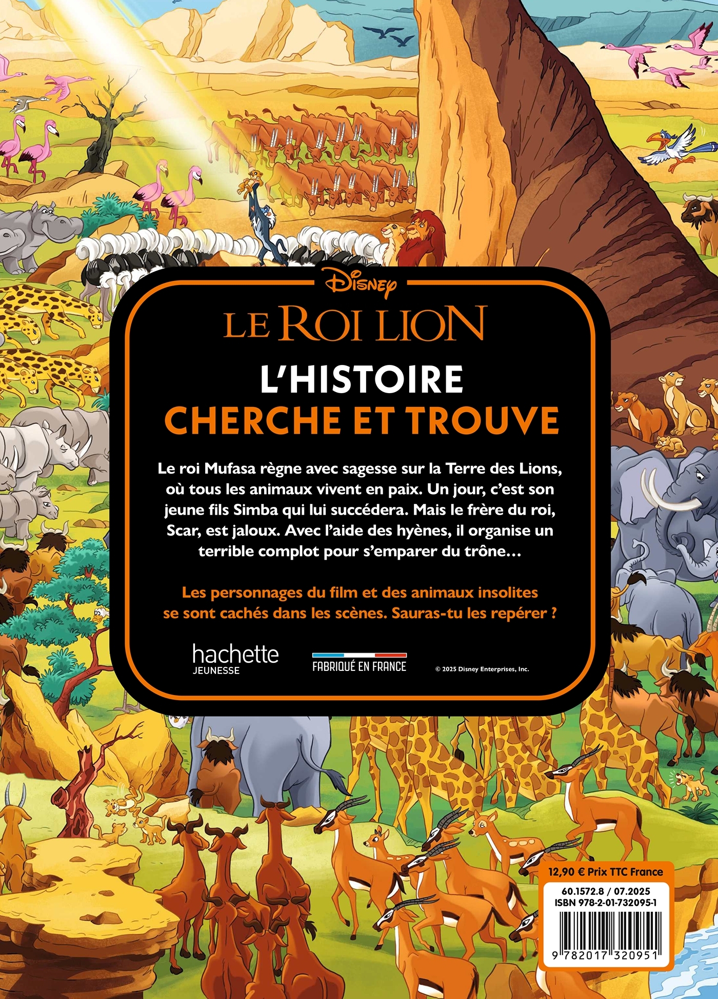 LE ROI LION - Où se cache ? - L'histoire de Simba - Cherche et Trouve - Disney -  - DISNEY HACHETTE