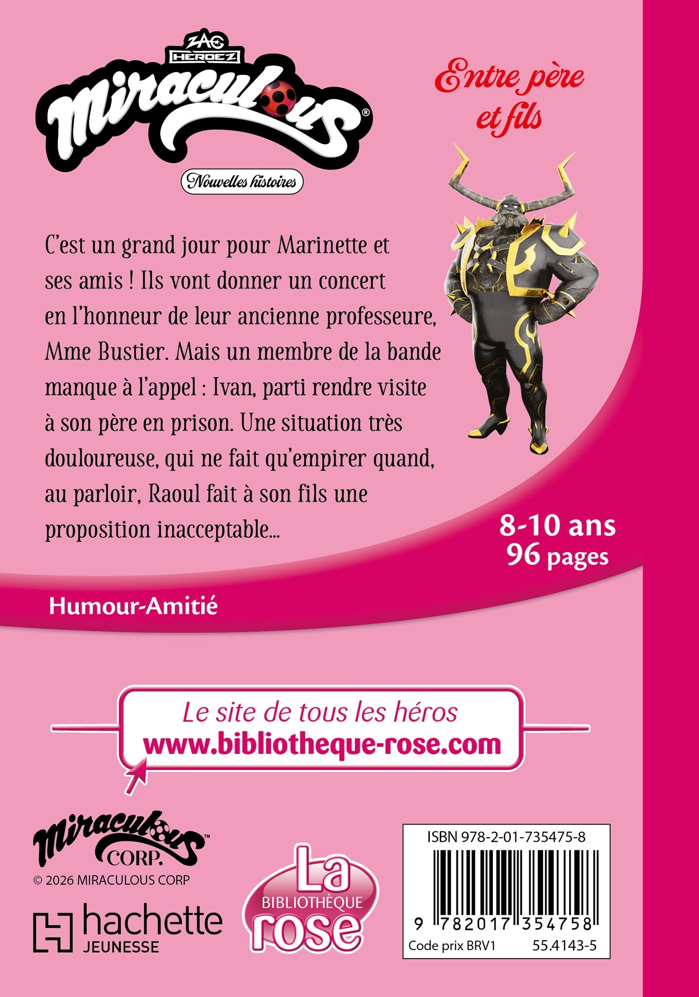 Miraculous (Nouvelles histoires), Tome 05 - Entre père et fils - ERICK ALEXANDERSON ROSAS,   - HACHETTE JEUN.