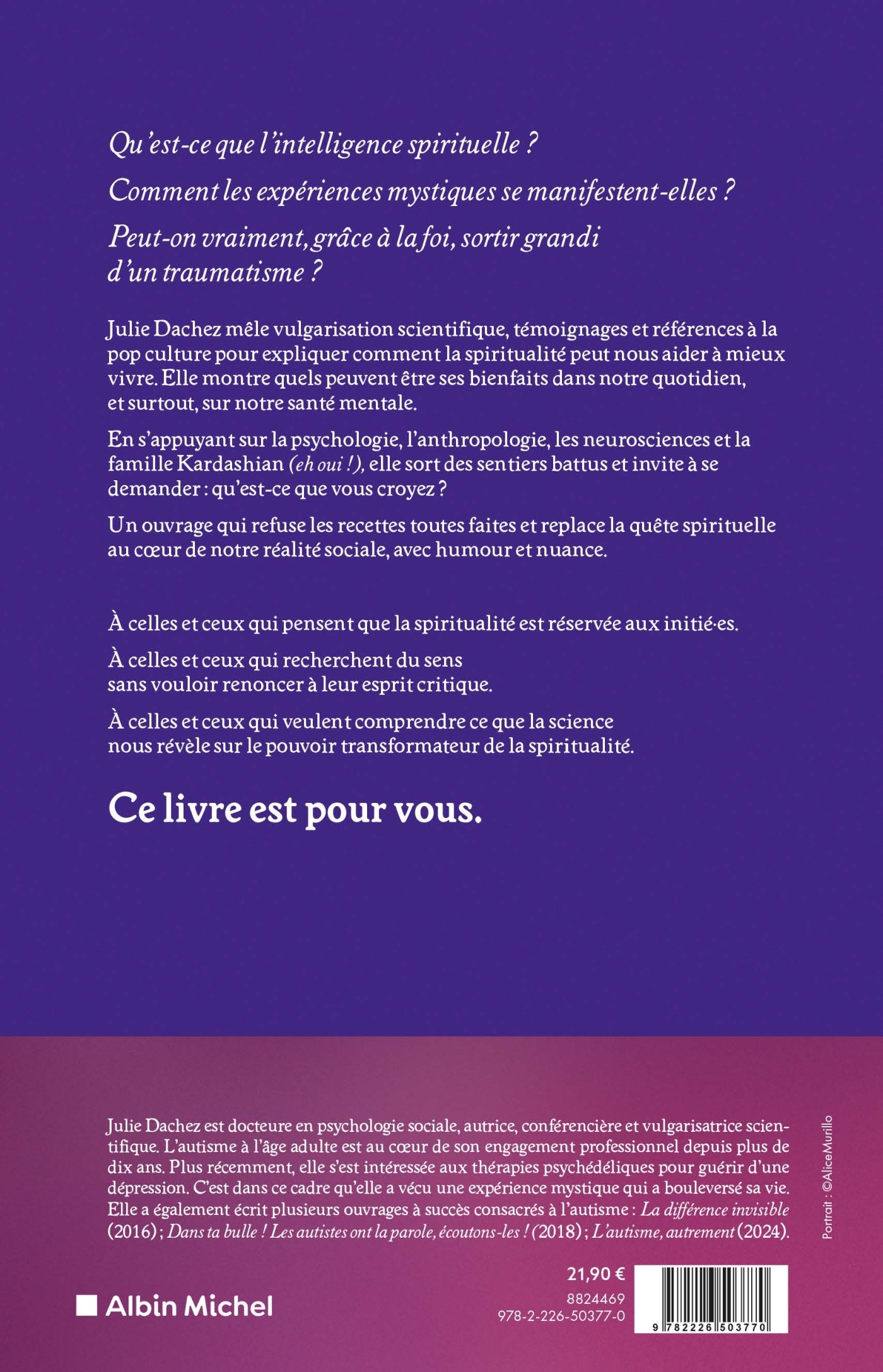 Qu'est-ce que vous croyez ? - Julie Dachez - ALBIN MICHEL