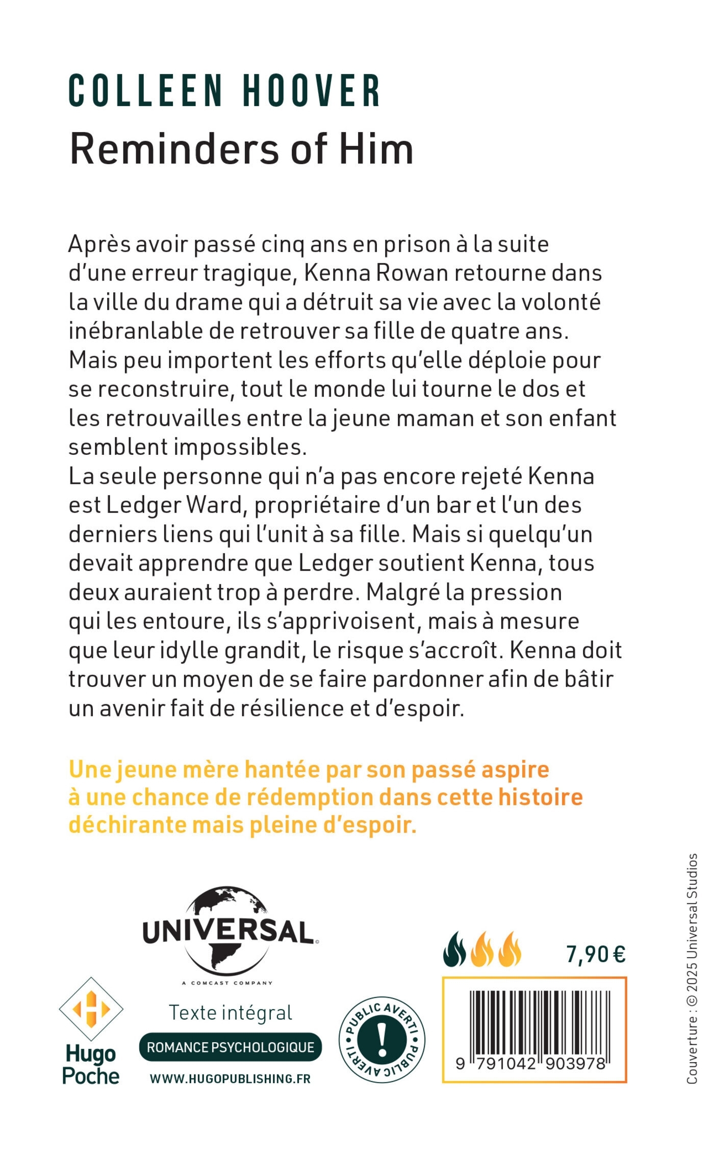 Reminders of him - Édition film - Colleen Hoover - HUGO POCHE