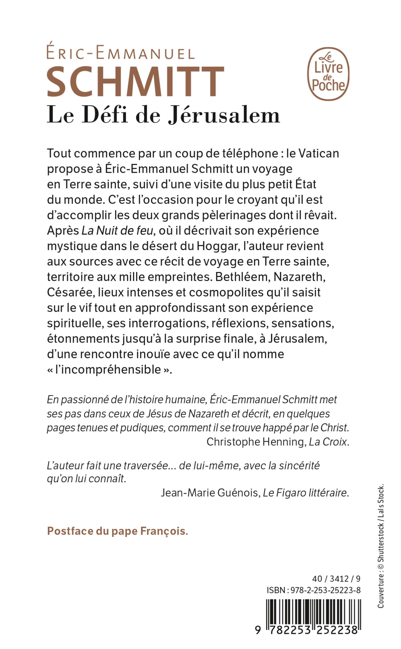 Le Défi de Jérusalem - Éric-Emmanuel Schmitt,  François - LGF