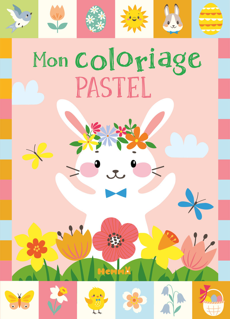 Mon coloriage pastel (Pâques) - Stickers offerts -  - HEMMA