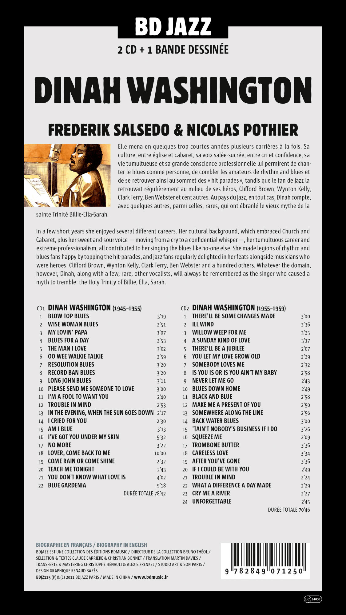 Dinah Washington - Christian Bonnet - BD MUSIC