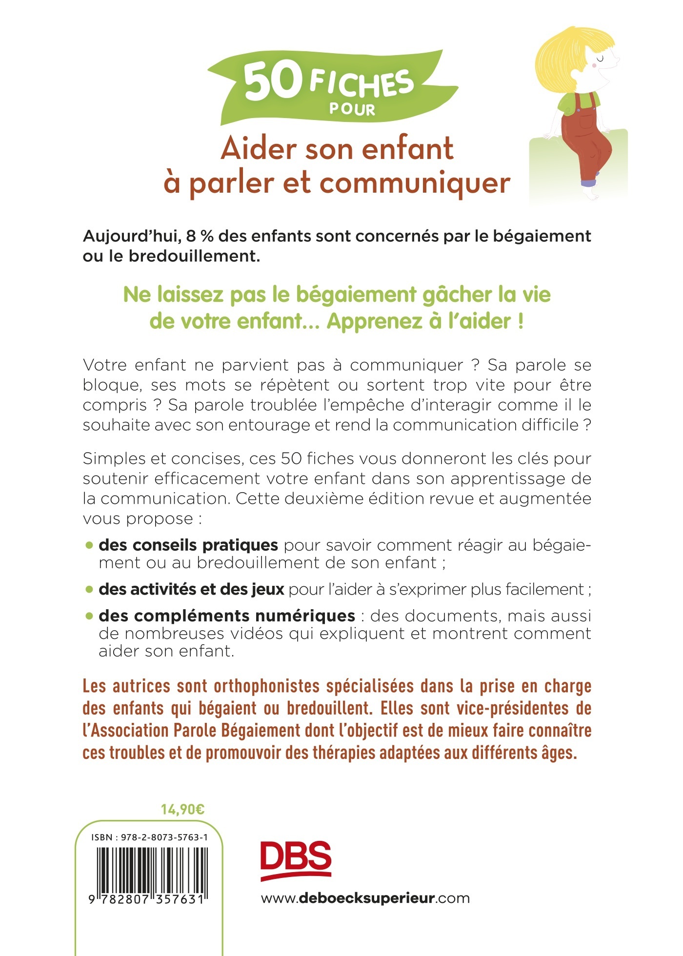 Aider son enfant à parler et communiquer - Véronique Aumont Boucand, Elisabeth Vincent - DE BOECK SUP