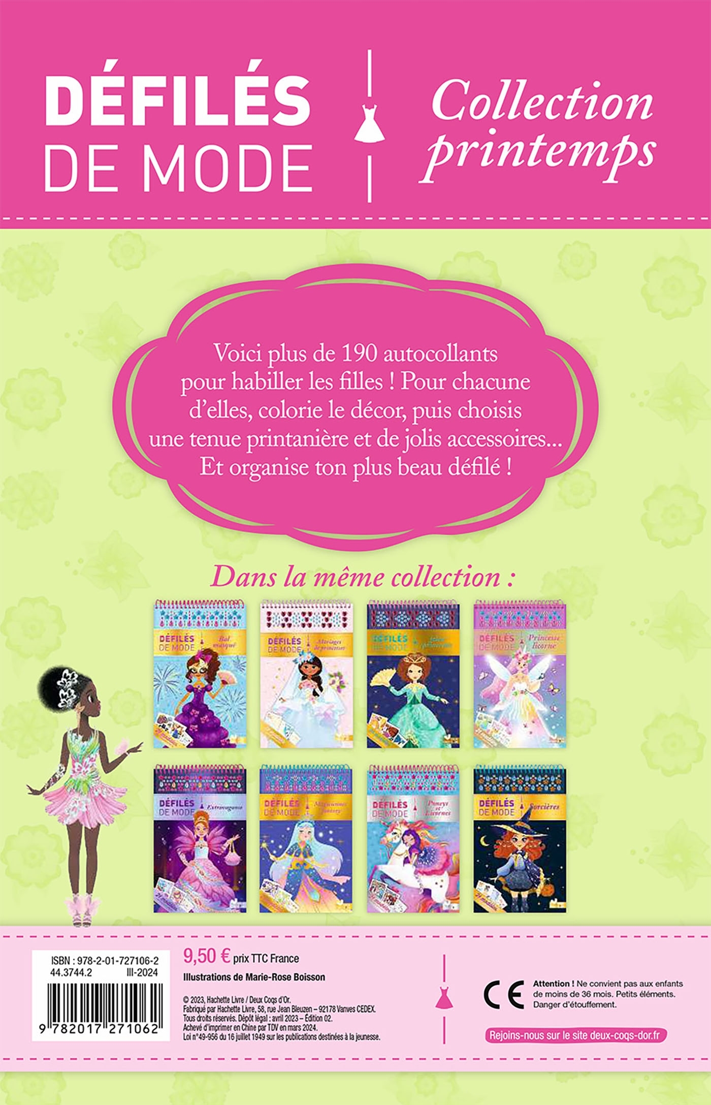 Collection printemps - bloc à spirale - BOISSON MARIE-ROSE - DEUX COQS D OR