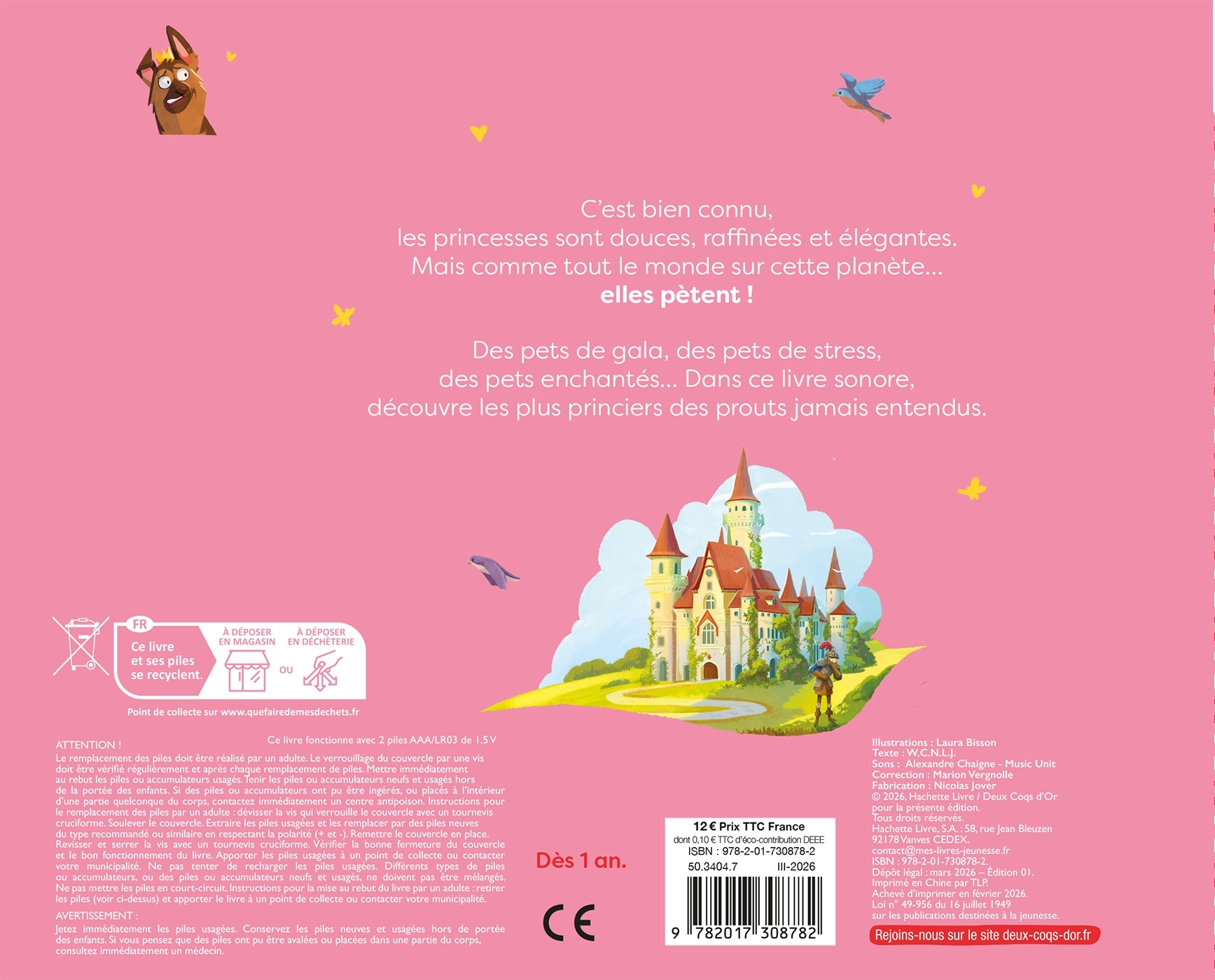 Prouts de princesses - livre sonore avec boitier -  - DEUX COQS D OR