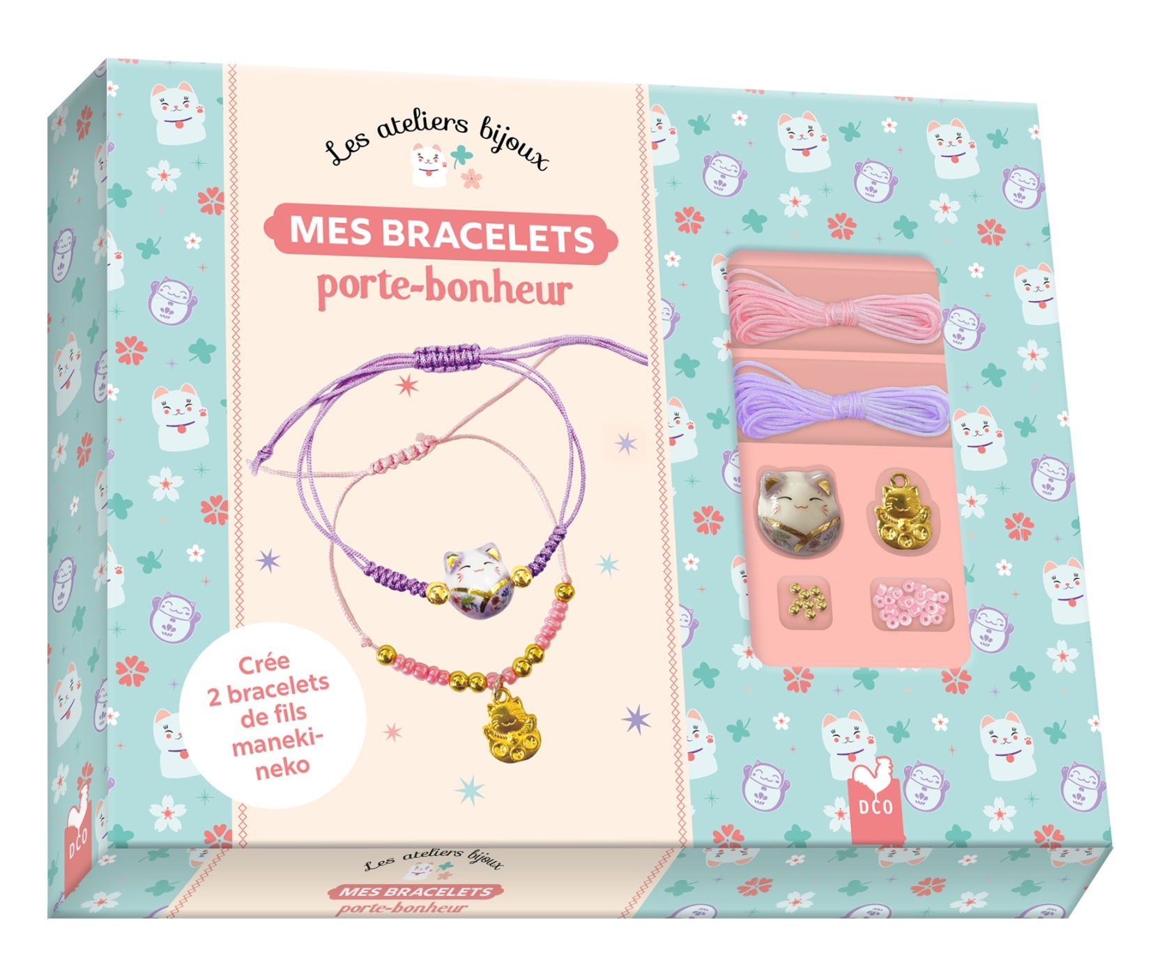Mes bracelets porte-bonheur - coffret avec accessoires -  - DEUX COQS D OR